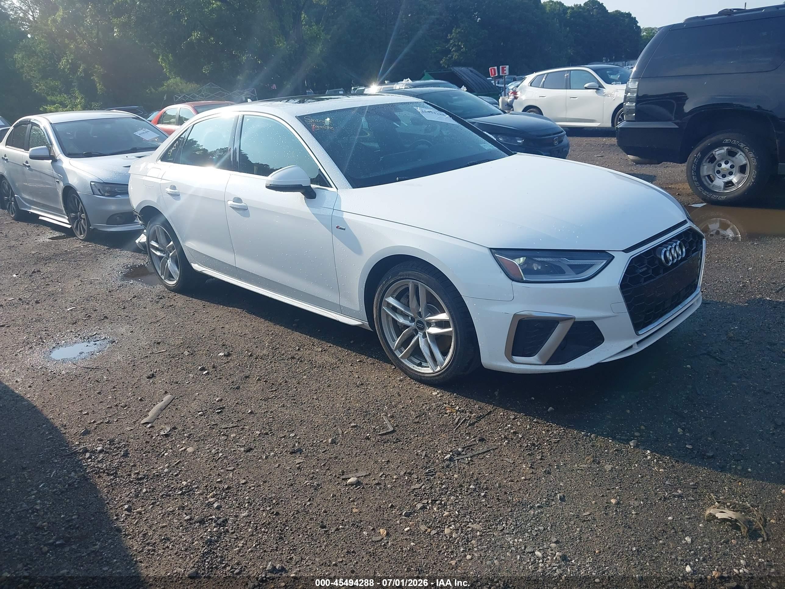 2020 Audi A4 Premium, VIN WAUDNAF43LA062782 — Rear end