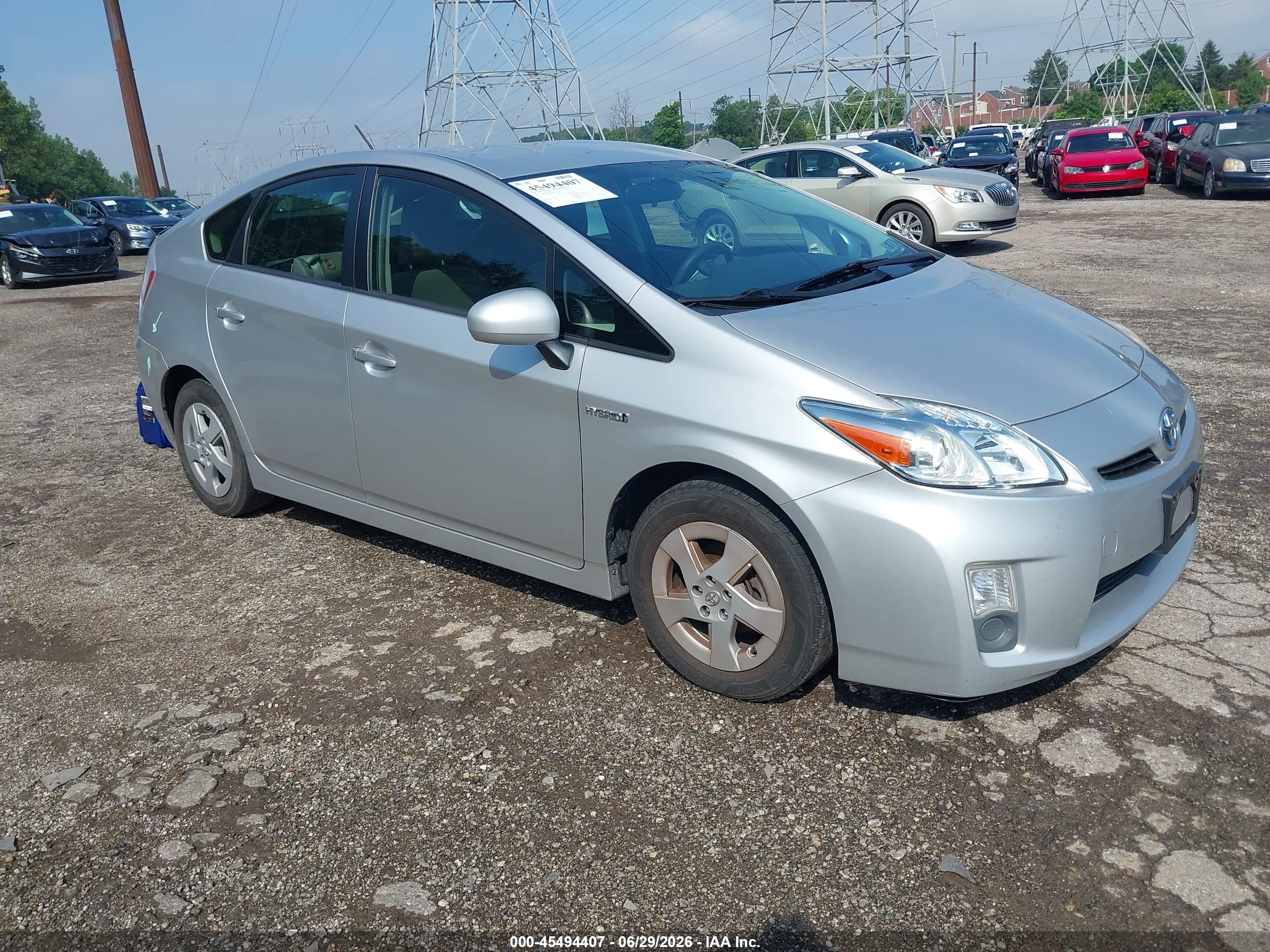2011 Toyota Prius IV, VIN JTDKN3DU8B1420496 — Rear end