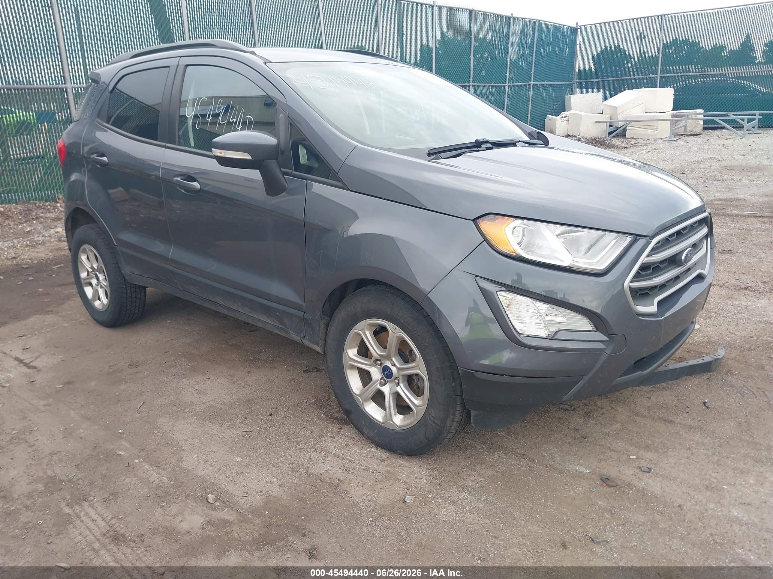 2022 Ford EcoSport SE, VIN MAJ6S3GL4NC463129 — Front end