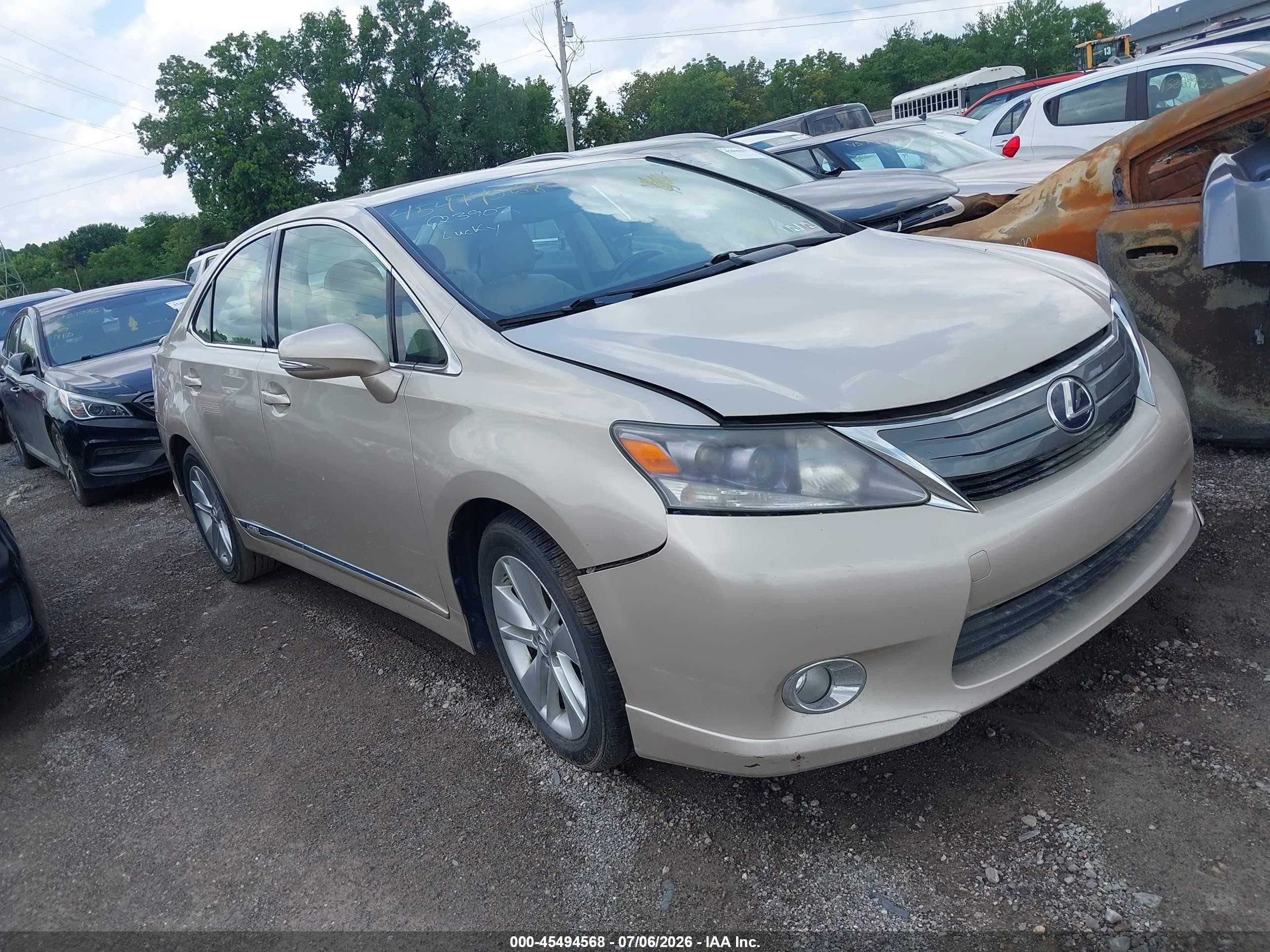 2011 Lexus HS 250h, VIN JTHBB1BA7B2048356 — Side