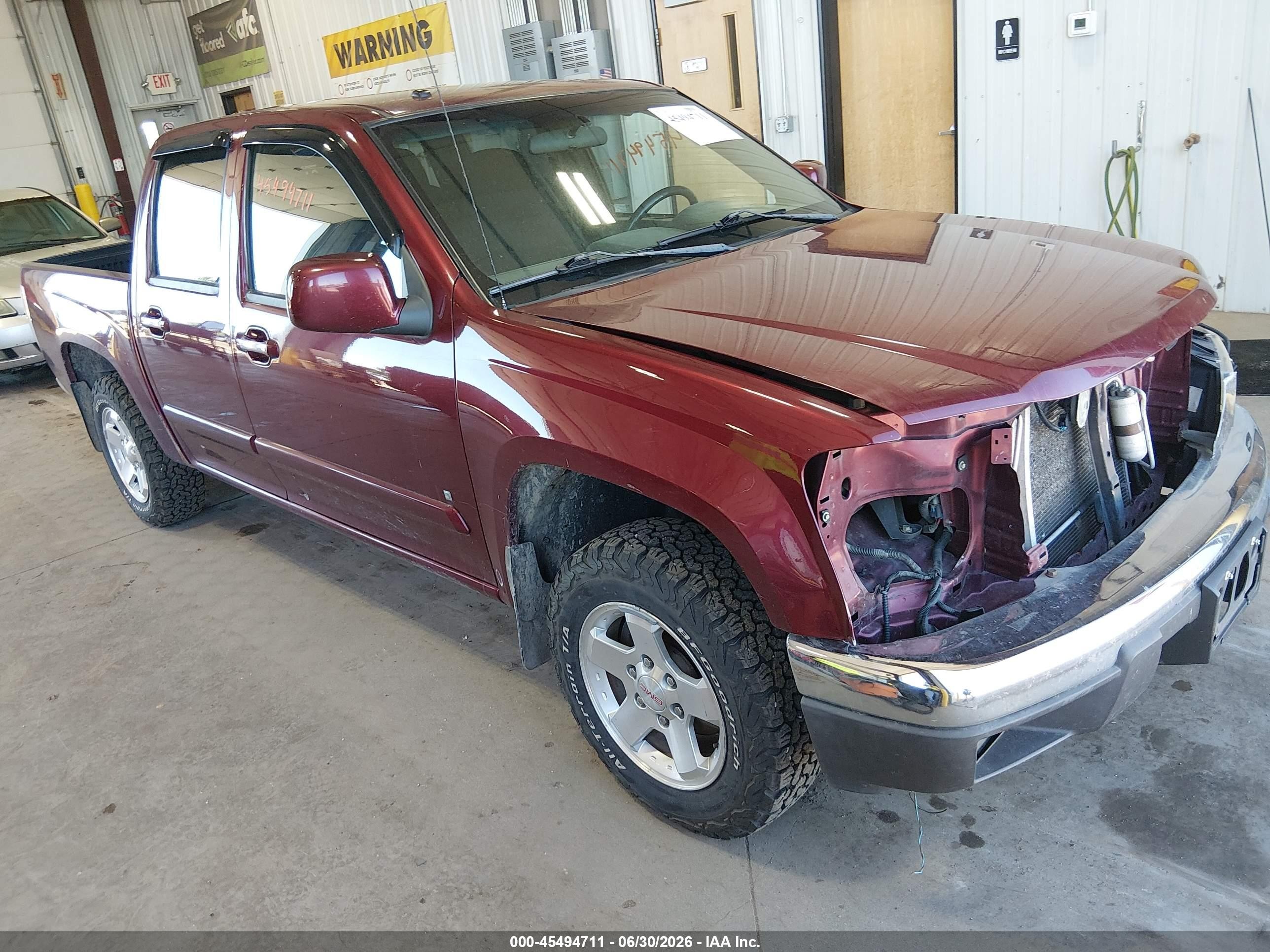 2009 GMC Canyon SLE1, VIN 1GTCS13E298138304 — Перед