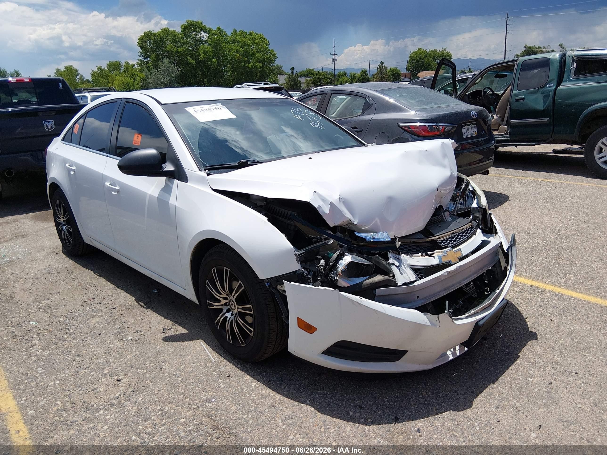 2011 Chevrolet Cruze LS, VIN 1G1PC5SH2B7253670 — Biohazard / chemical
