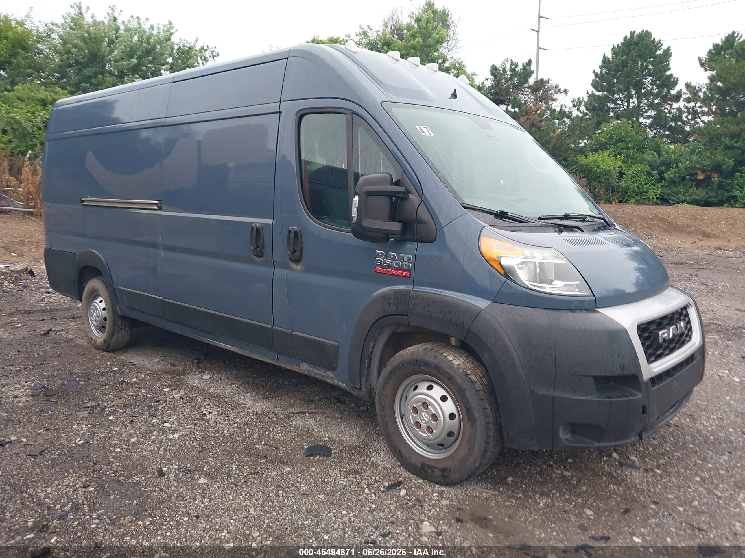 2020 Ram ProMaster Cargo, VIN 3C6URVJG1LE140531 — Mechanical