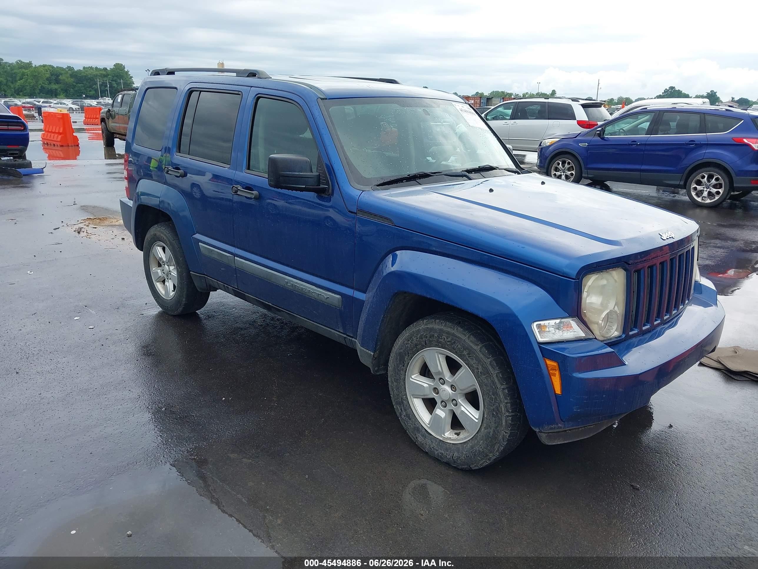 2010 Jeep Liberty Sport, VIN 1J4PN2GK9AW113375 — Rear end
