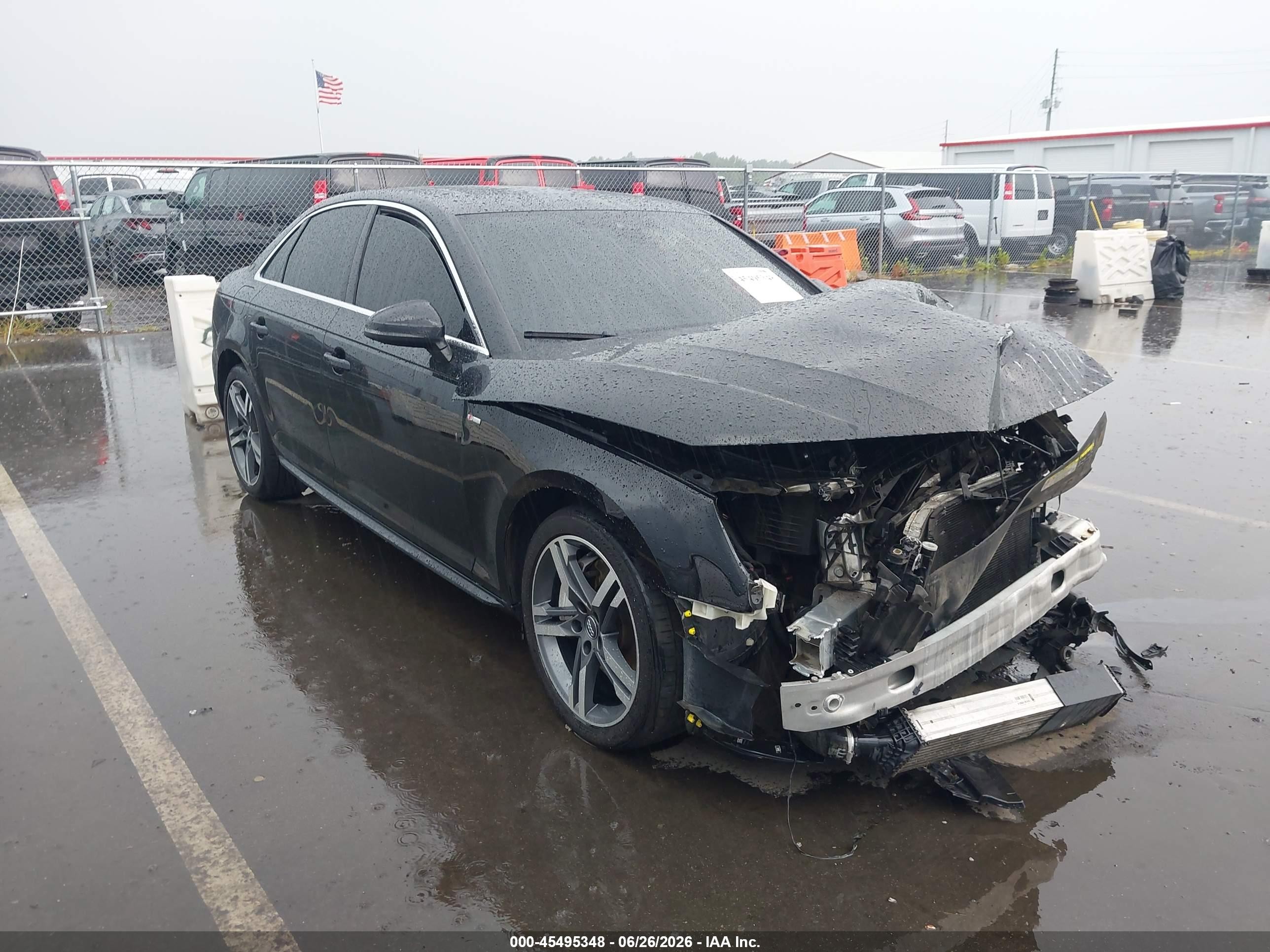 2018 Audi A4 Premium Plus, VIN WAUENAF4XJN000435 — Front end