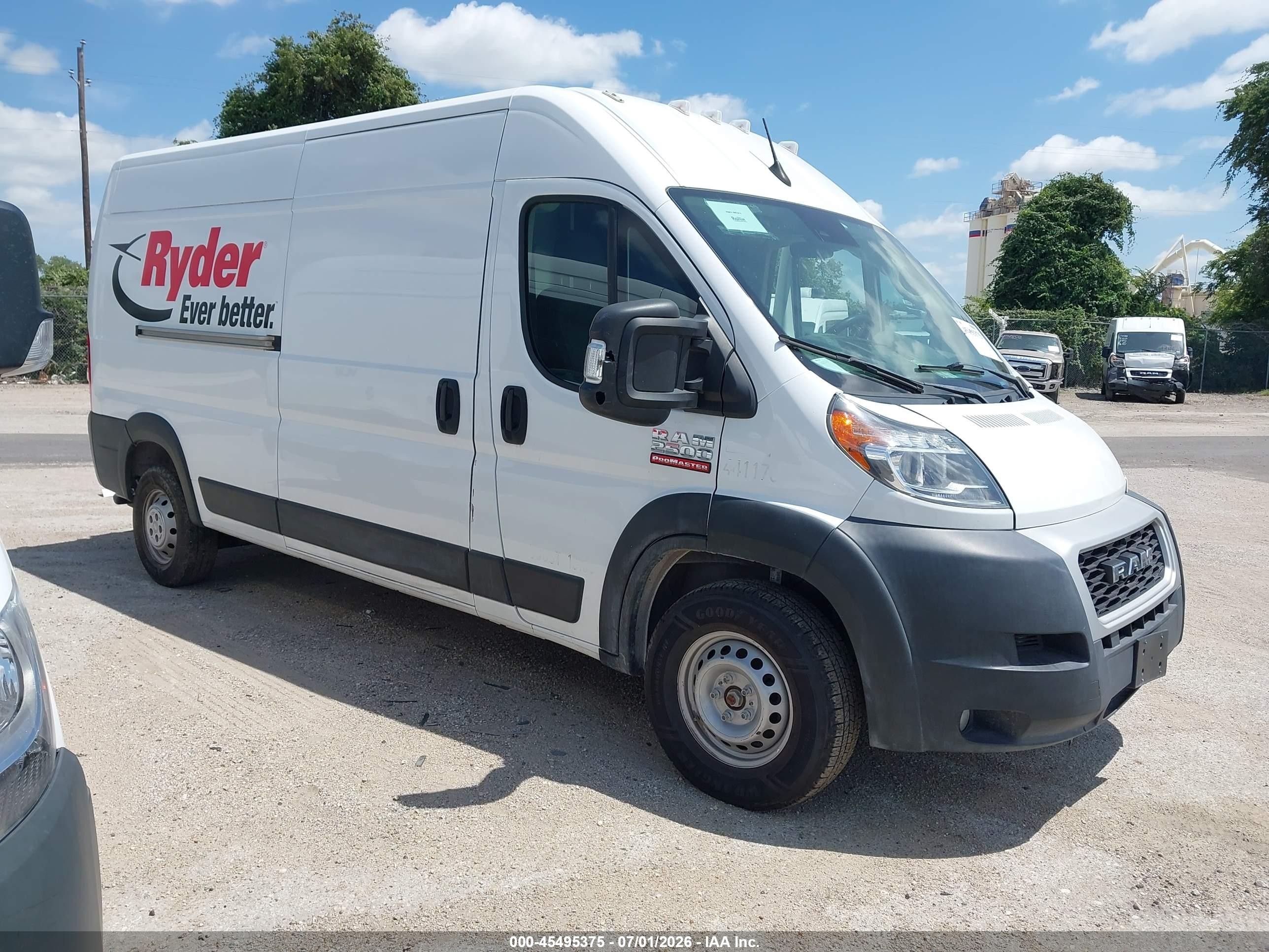 2022 Ram ProMaster Cargo, VIN 3C6LRVDG5NE115982 — Side