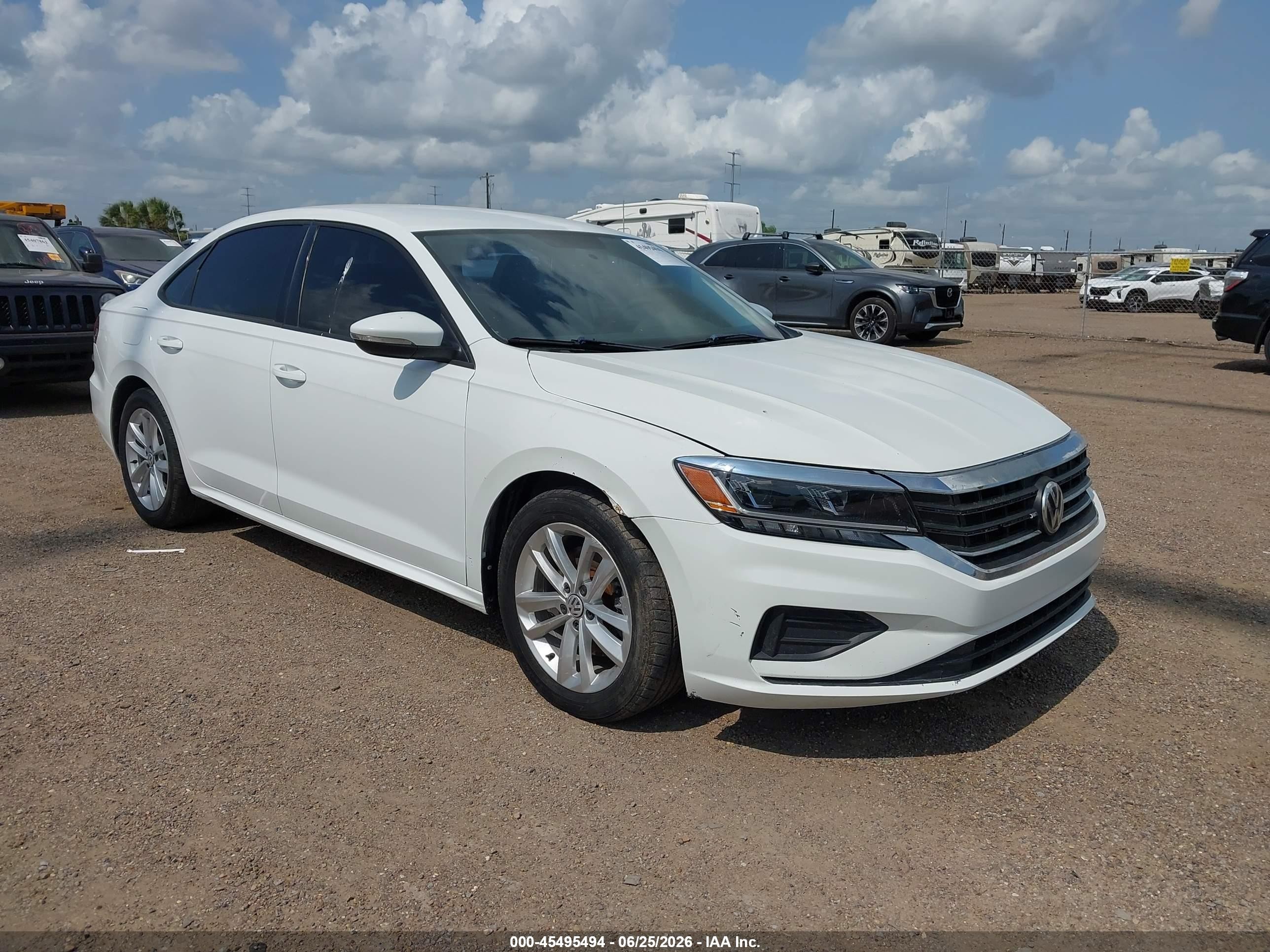 2020 Volkswagen Passat S, VIN 1VWAA7A39LC012926 — Repossession