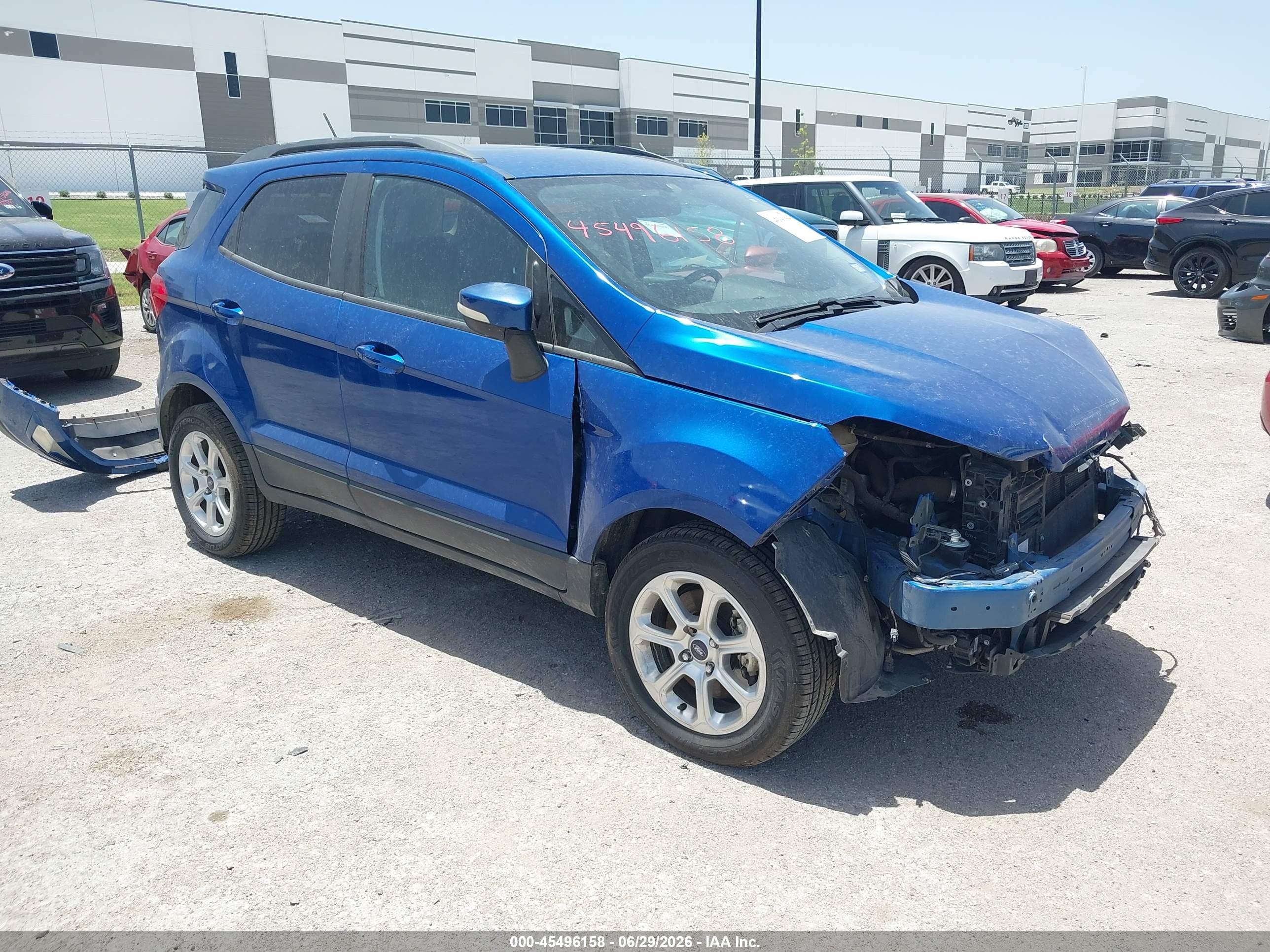 2020 Ford EcoSport SE, VIN MAJ3S2GE1LC318156 — Front end