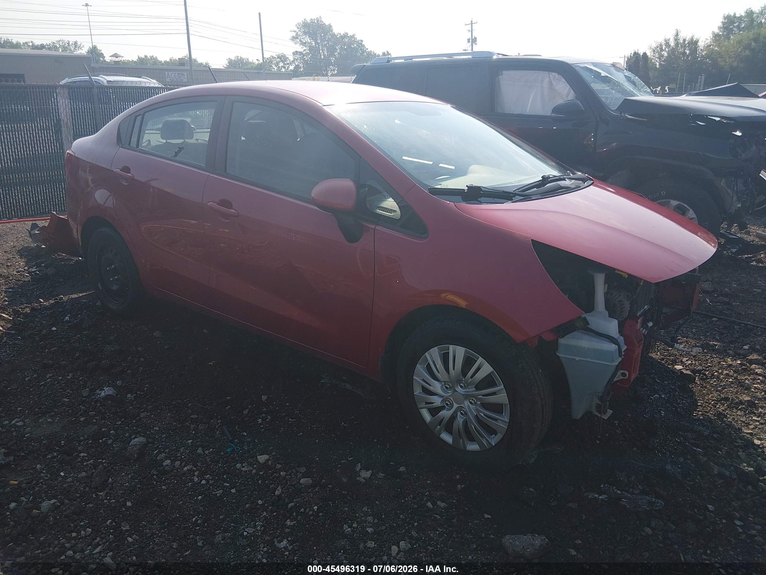 2013 Kia Rio EX, VIN KNADN4A31D6241231 — Front end