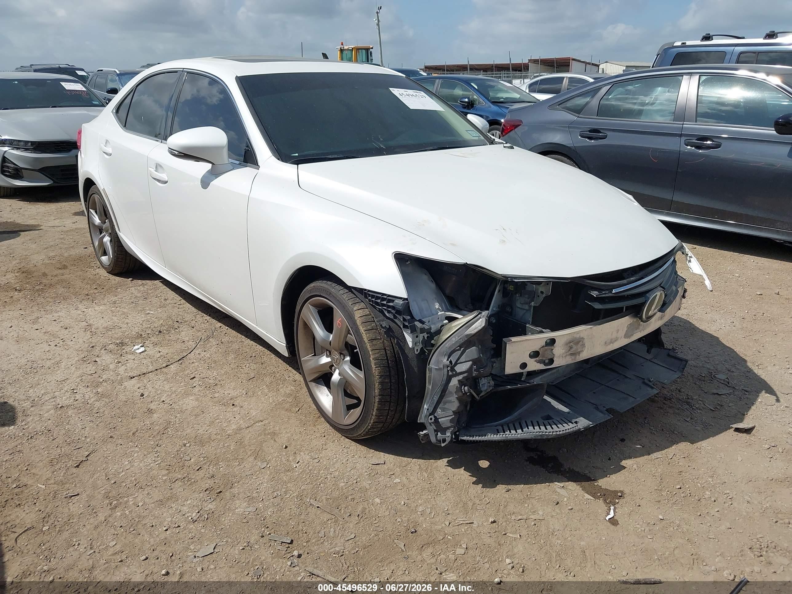 2014 Lexus IS 350, VIN JTHBE1D20E5010564 — Front end