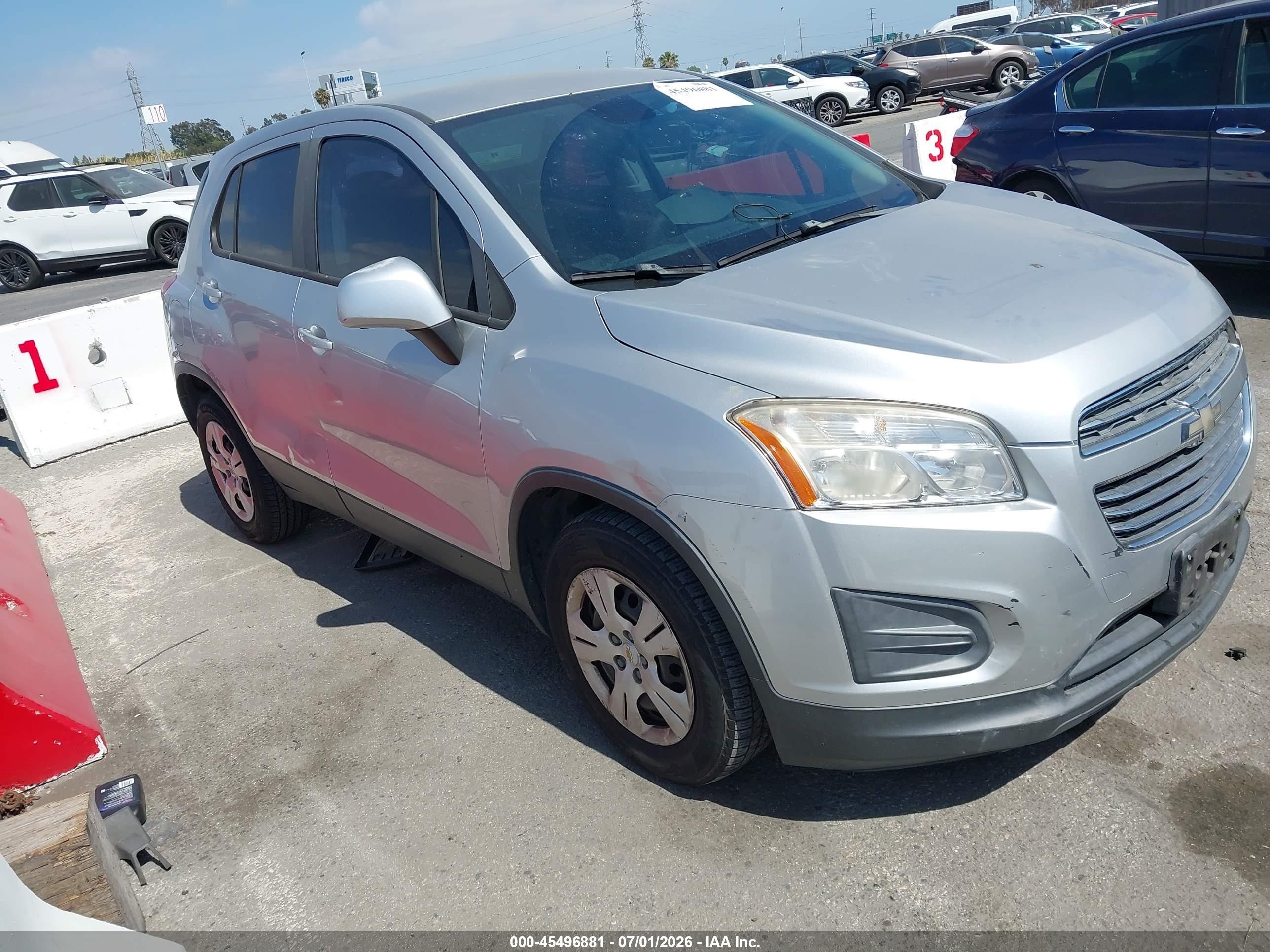 2015 Chevrolet Trax LS, VIN KL7CJKSBXFB207476 — Undercarriage
