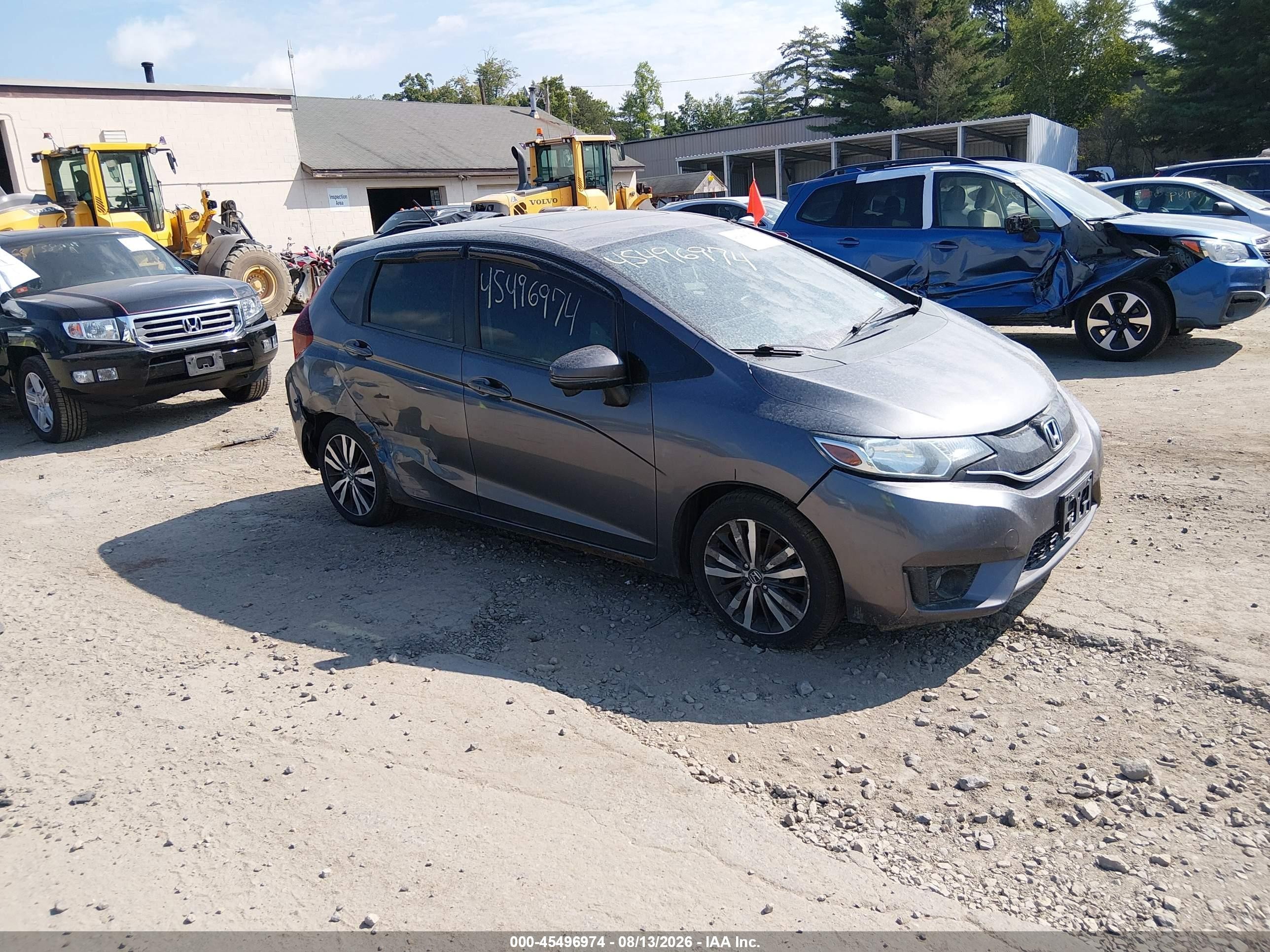 2015 Honda Fit EX-L, VIN 3HGGK5H8XFM752019 — Rear end