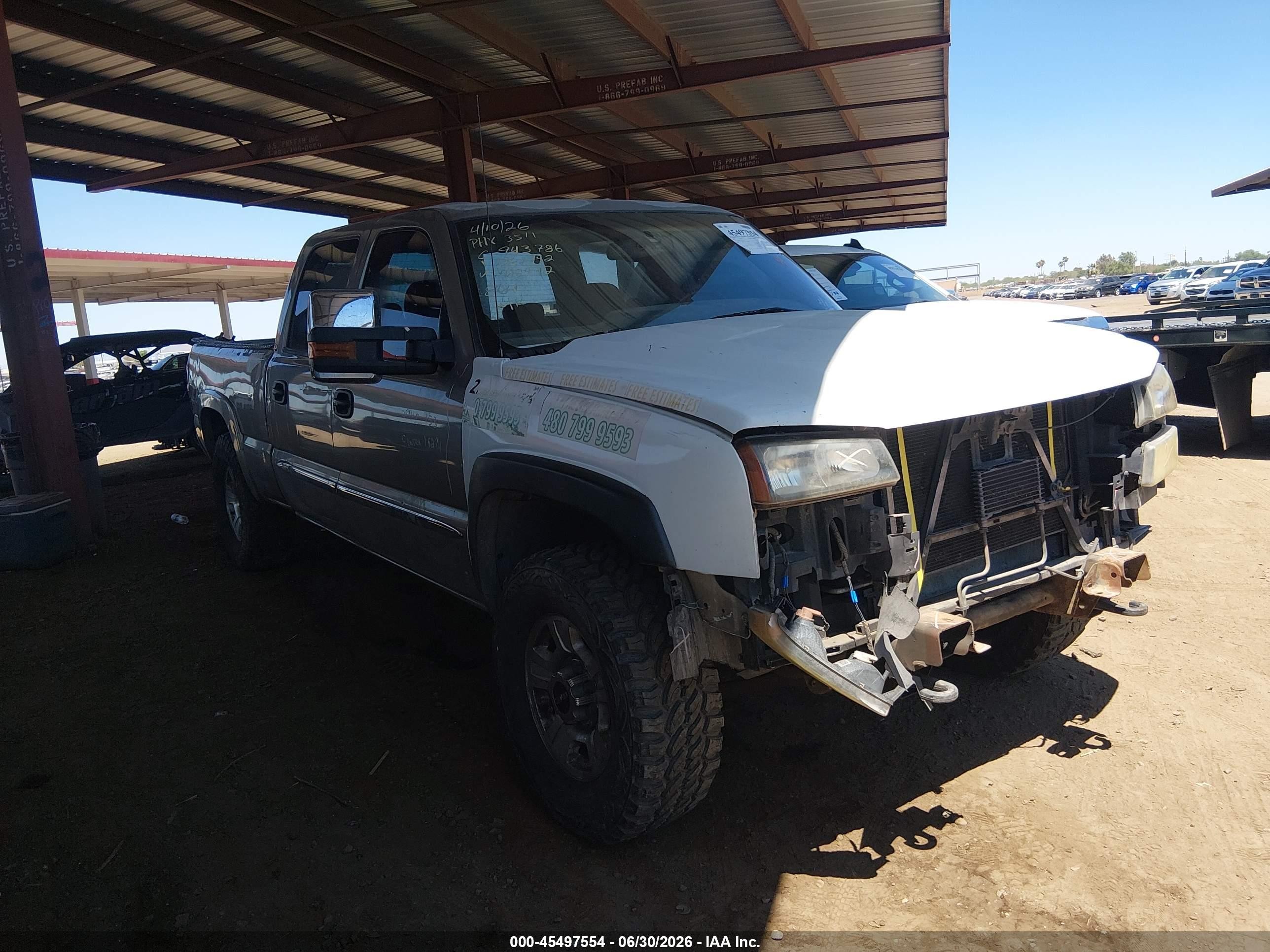 2003 GMC Sierra 1500HD SLT, VIN 1GTGK13U63F162472 — All over