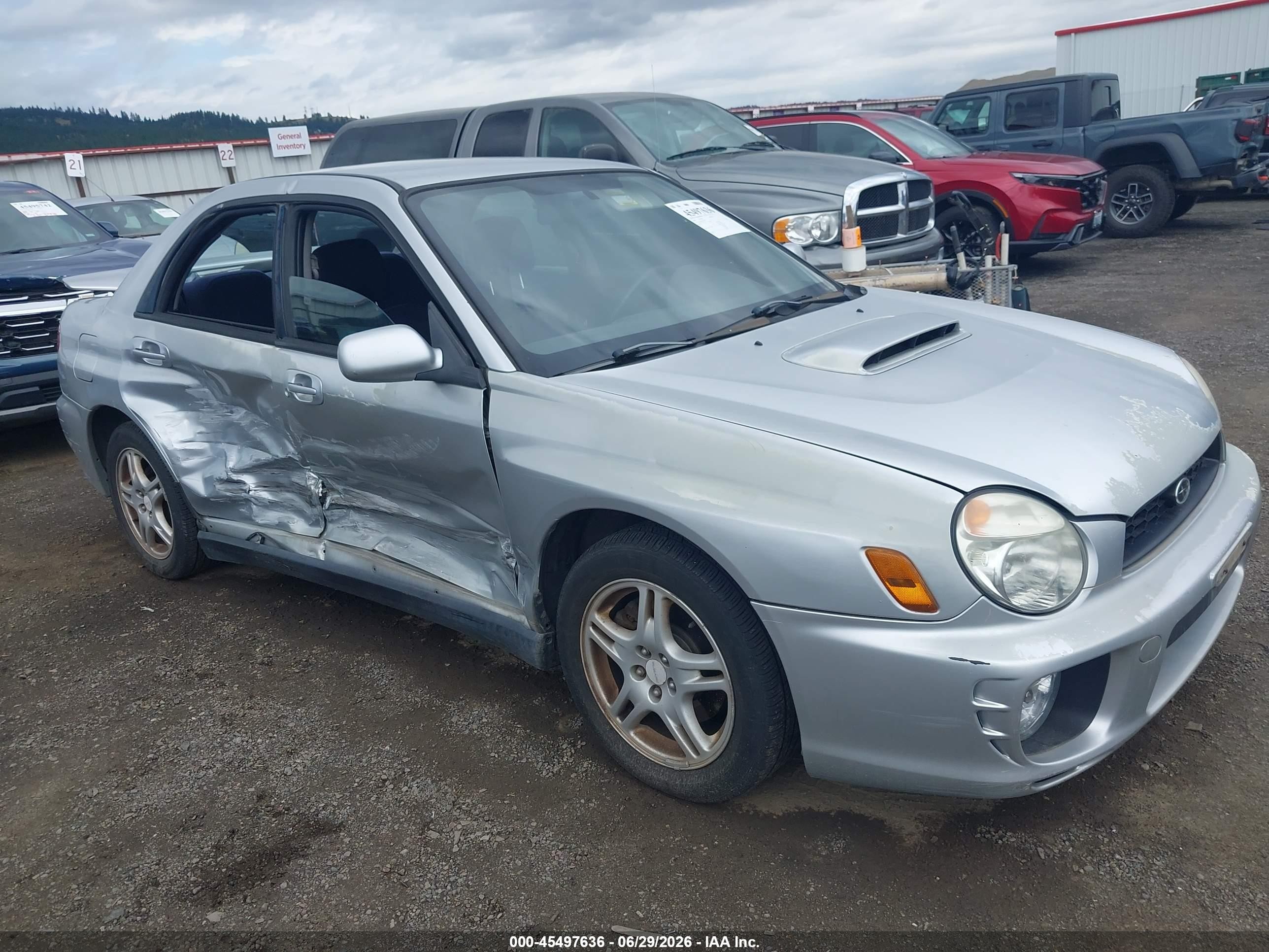 2002 Subaru Impreza WRX, VIN JF1GD29602H519971 — Бок