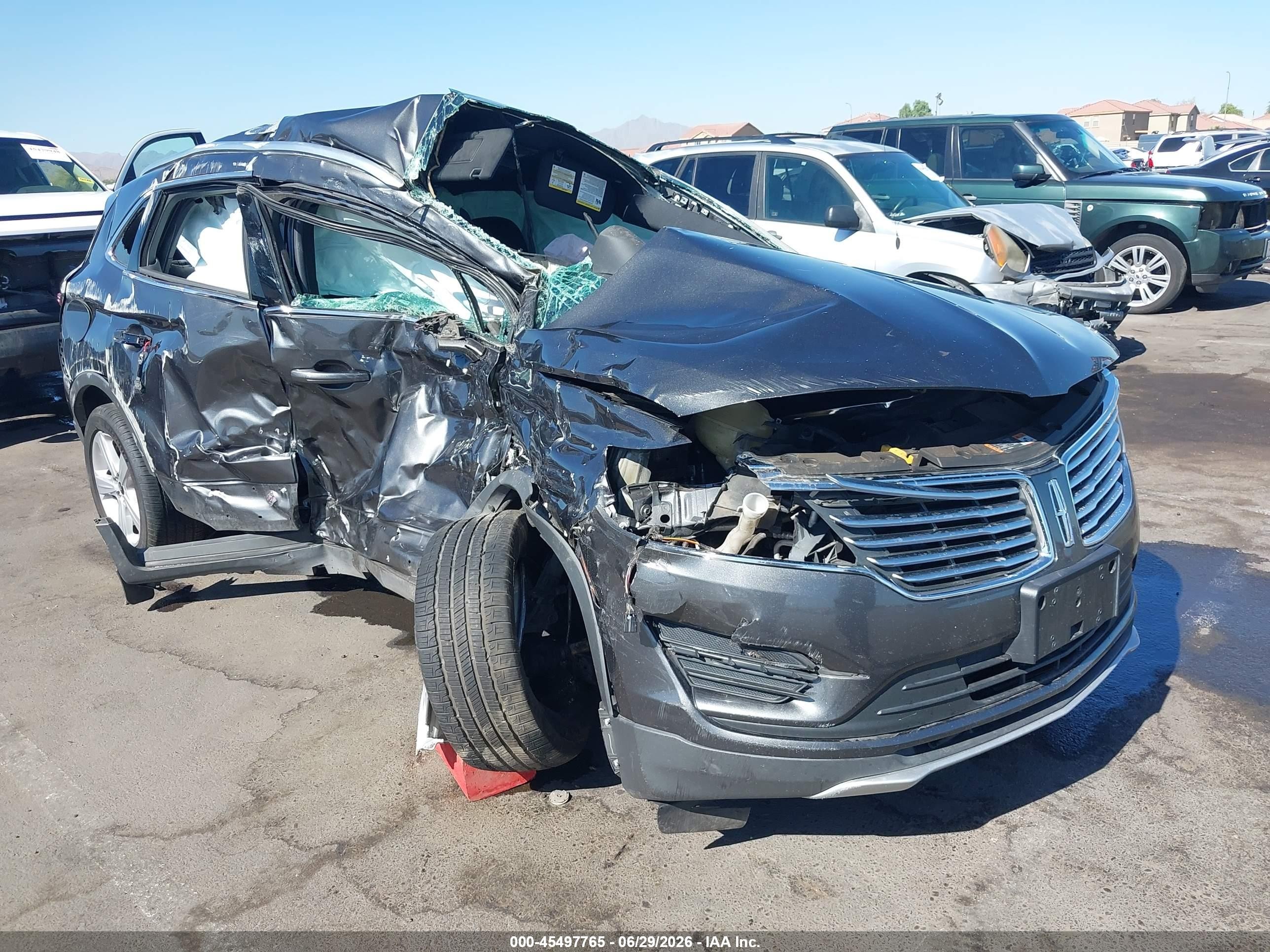 2017 Lincoln MKC Premiere, VIN 5LMCJ1C96HUL61479 — Опрокидывание