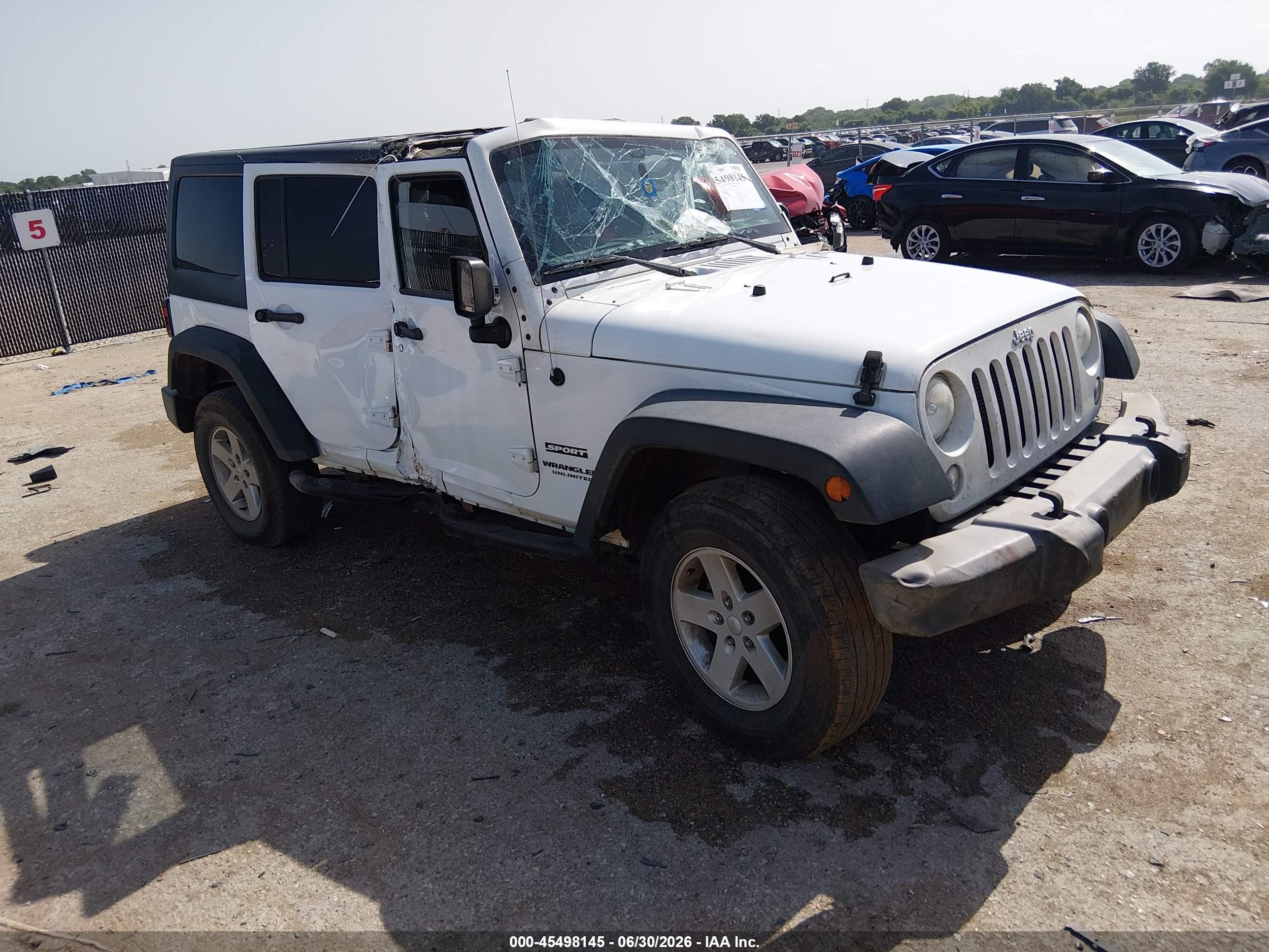 2016 Jeep Wrangler Unlimited Sport, VIN 1C4BJWDGXGL187319 — All over