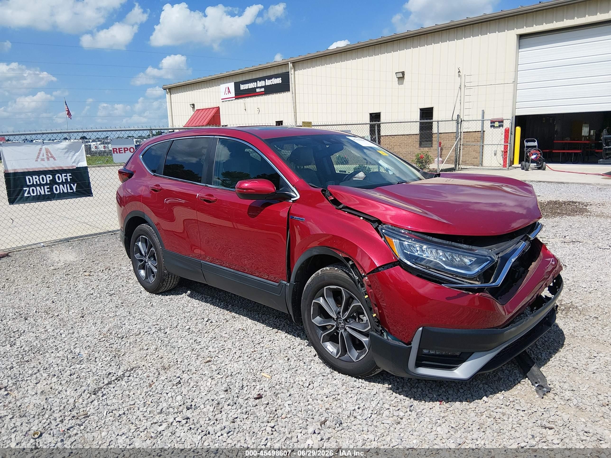 2020 Honda CR-V EX-L, VIN 7FART6H8XLE015675 — Front end