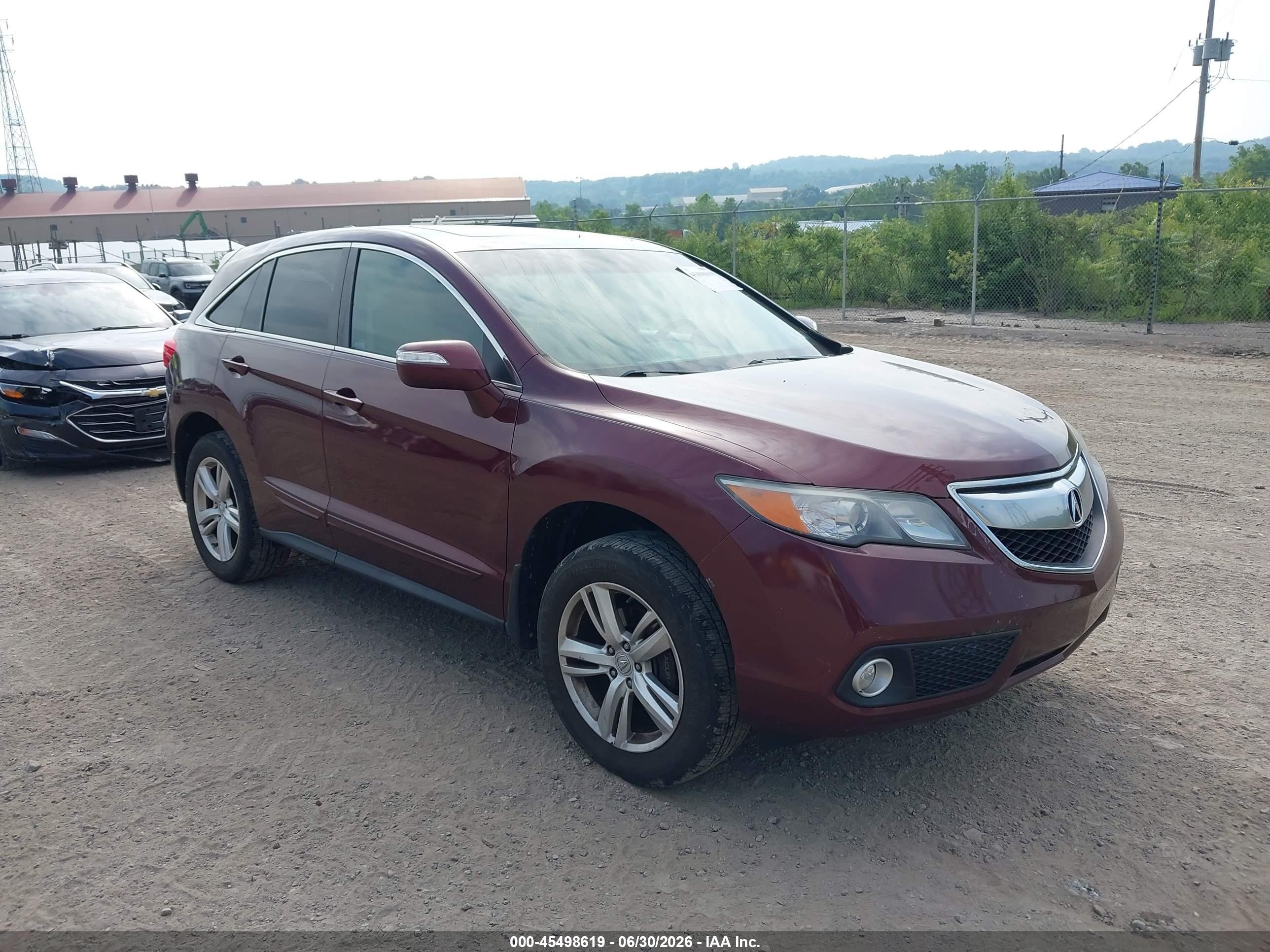 2013 Acura RDX, VIN 5J8TB4H39DL024347 — Крыша