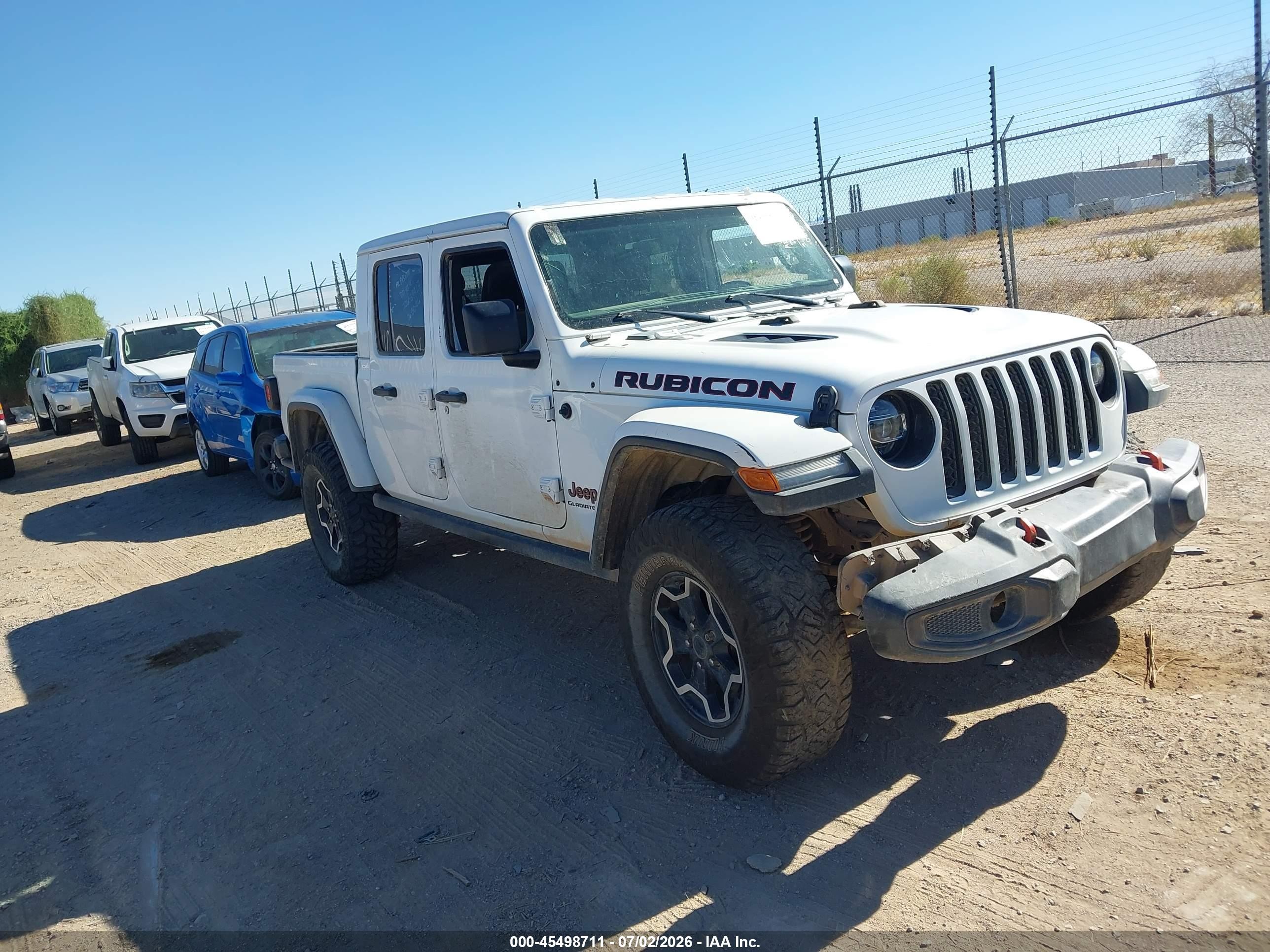 2022 Jeep Gladiator Rubicon, VIN 1C6JJTBG4NL163647 — Theft recovery