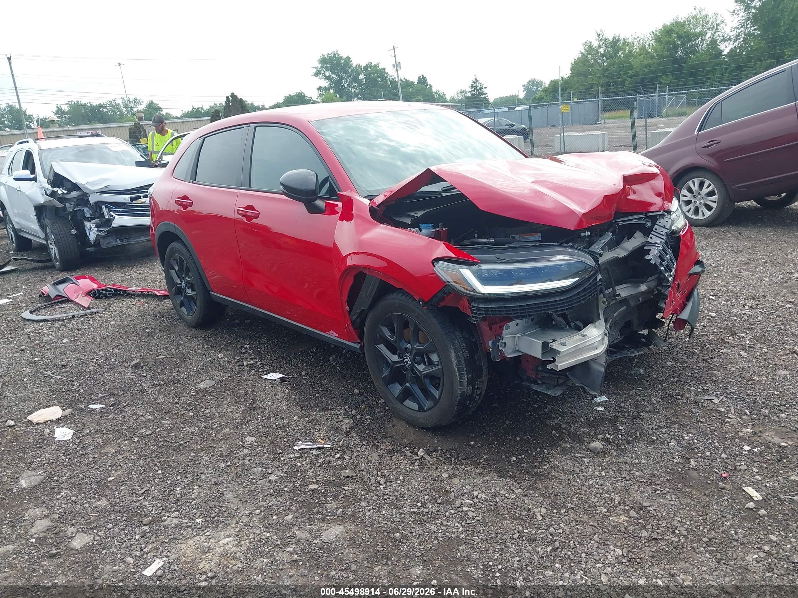 2023 Honda HR-V Sport, VIN 3CZRZ2H51PM714214 — Front end