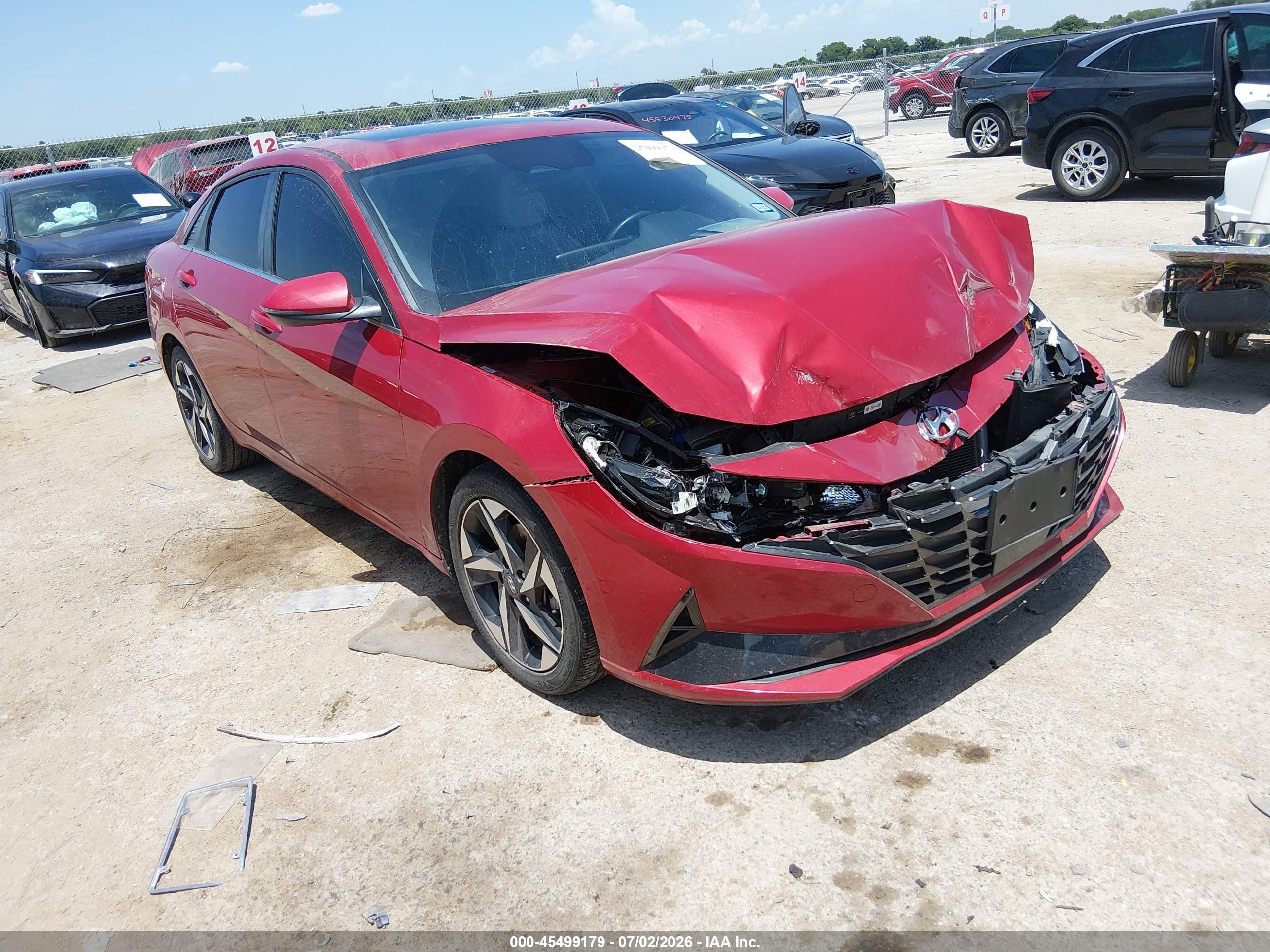 2023 Hyundai Elantra Limited, VIN KMHLP4AG5PU371472 — Front end
