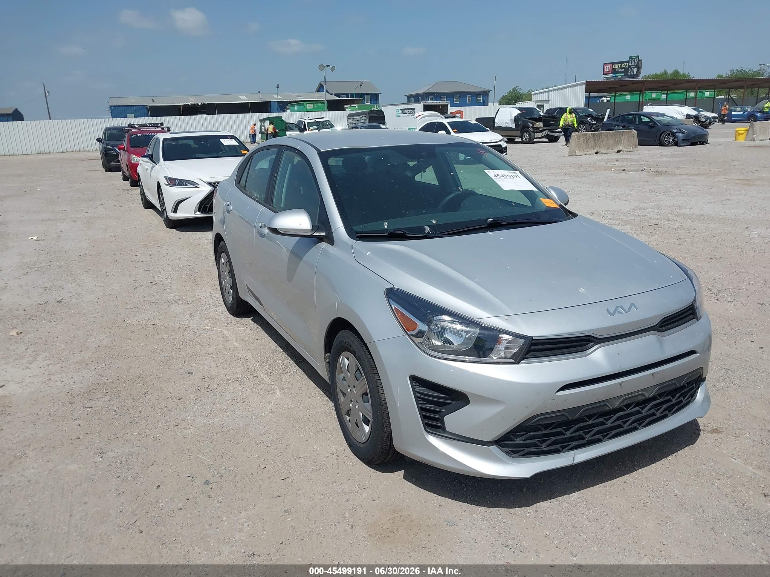 2023 Kia Rio S, VIN 3KPA24AD6PE621218 — Water / flood
