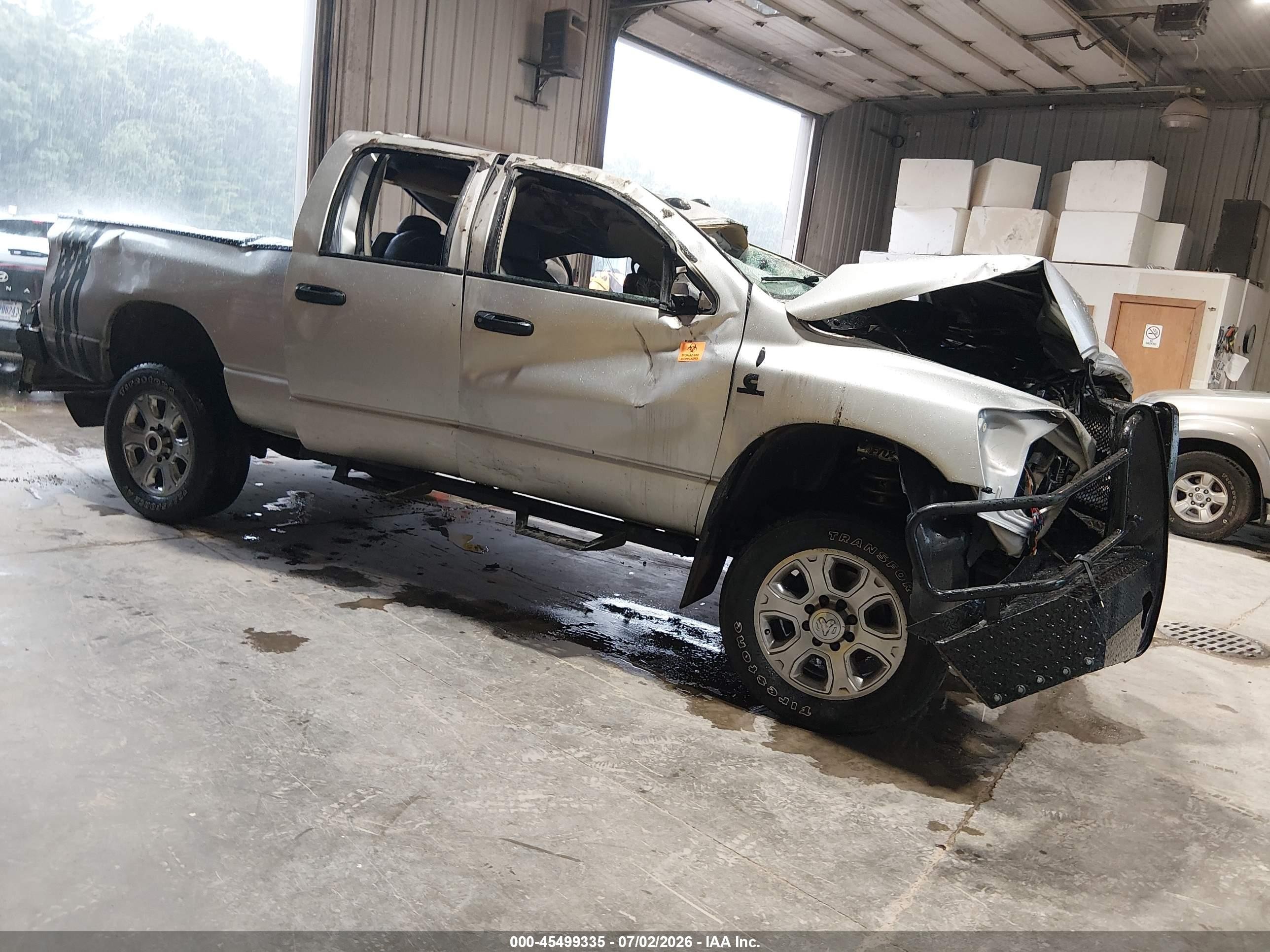 2009 Dodge 2500 SXT, VIN 3D7KS28L29G519160 — Биологическое загрязнение