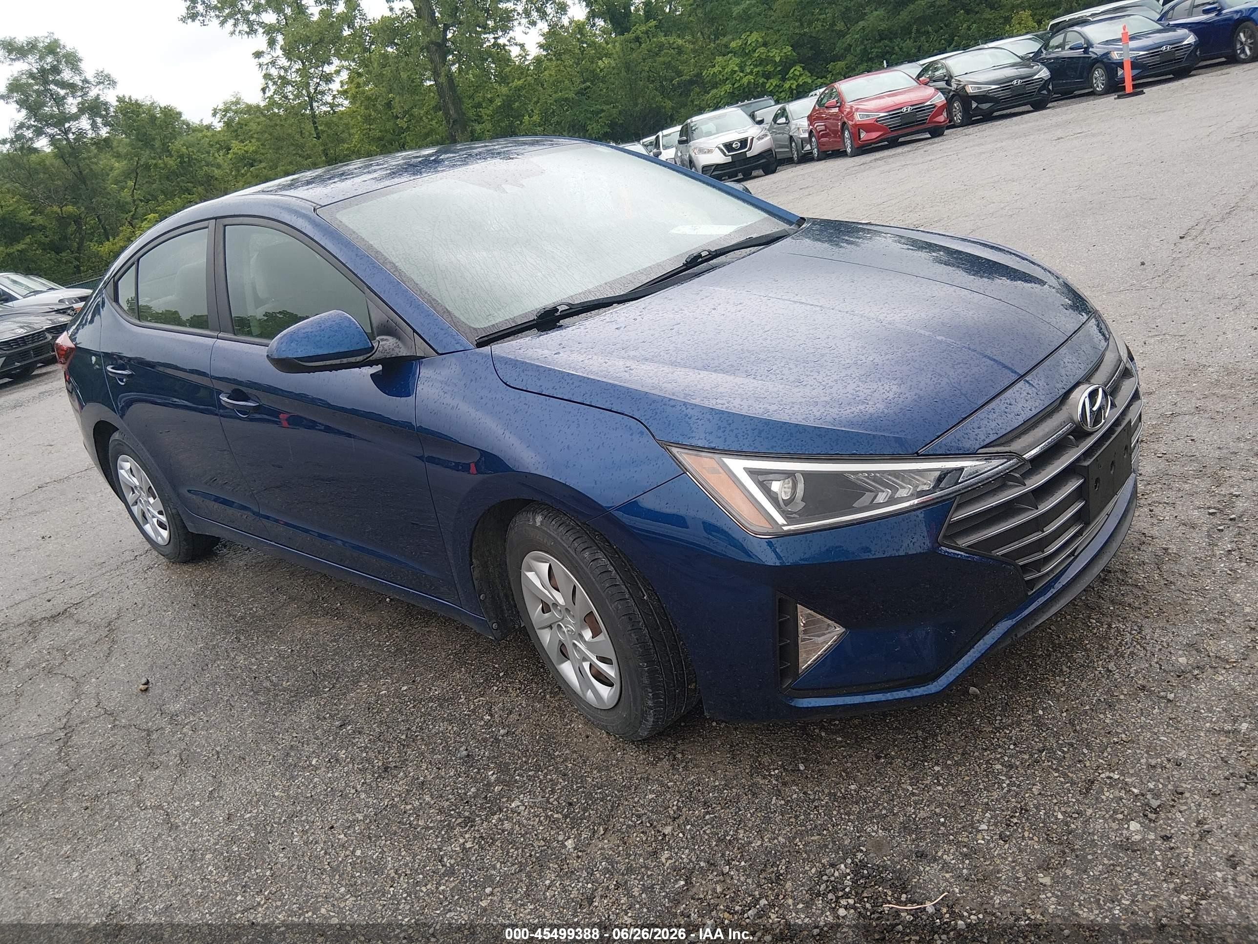 2020 Hyundai Elantra SE, VIN 5NPD74LFXLH601315 — Обычный износ