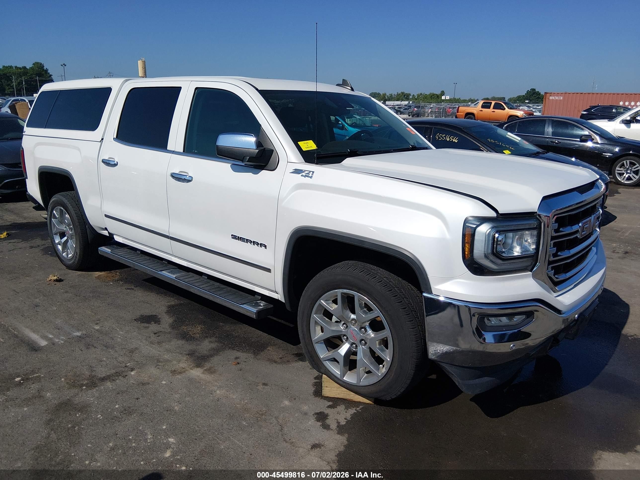 2018 GMC Sierra 1500 SLT, VIN 3GTU2NEJ6JG234893 — Rear end