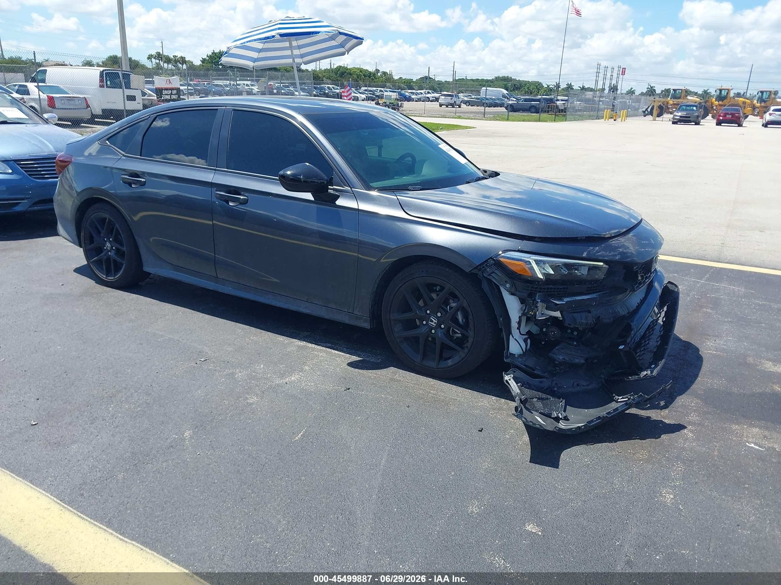 2026 Honda Civic Sport, VIN 2HGFE2F54TH530578 — Front end