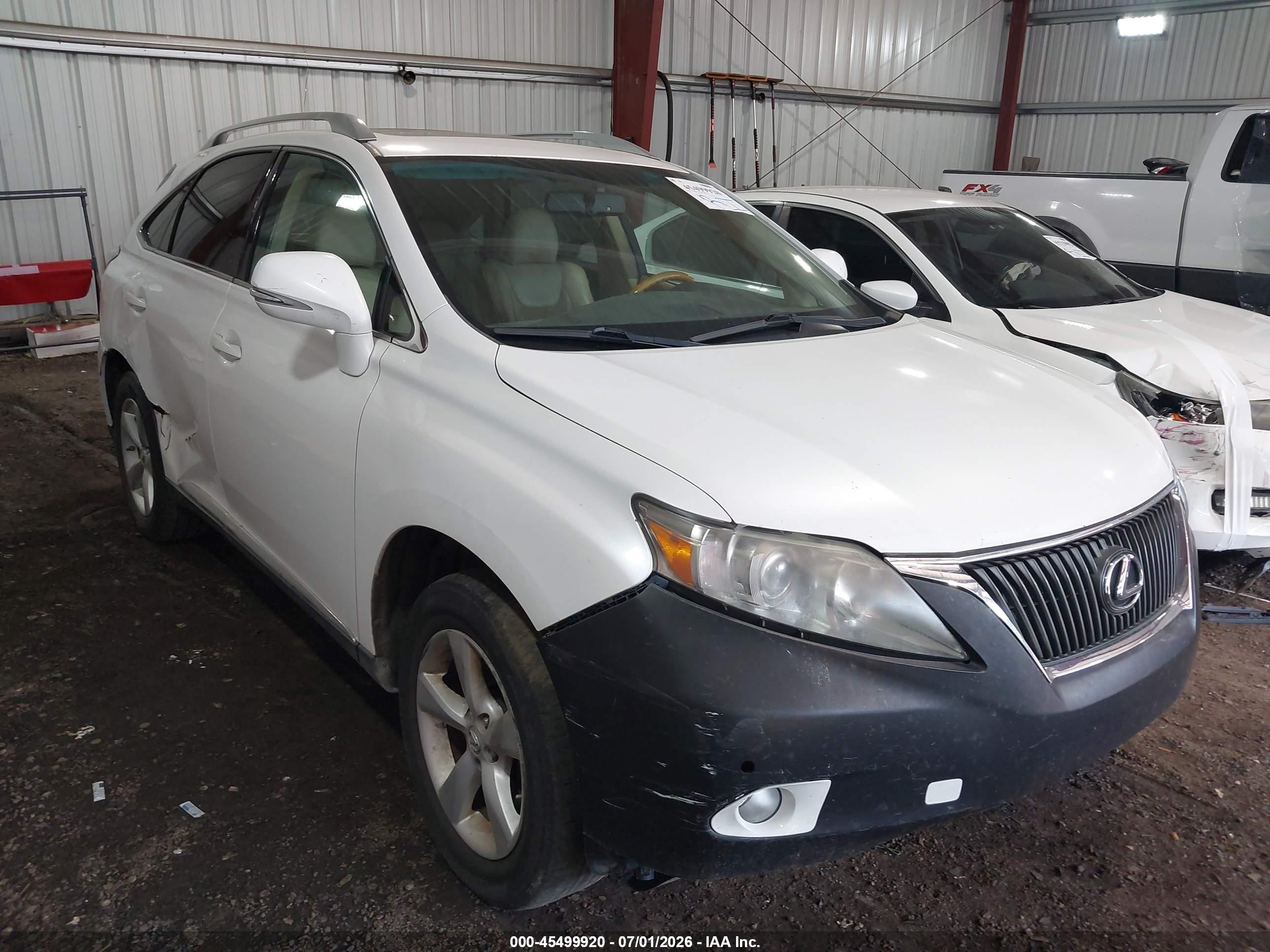 2010 Lexus RX 350, VIN 2T2BK1BA3AC023693 — Theft recovery