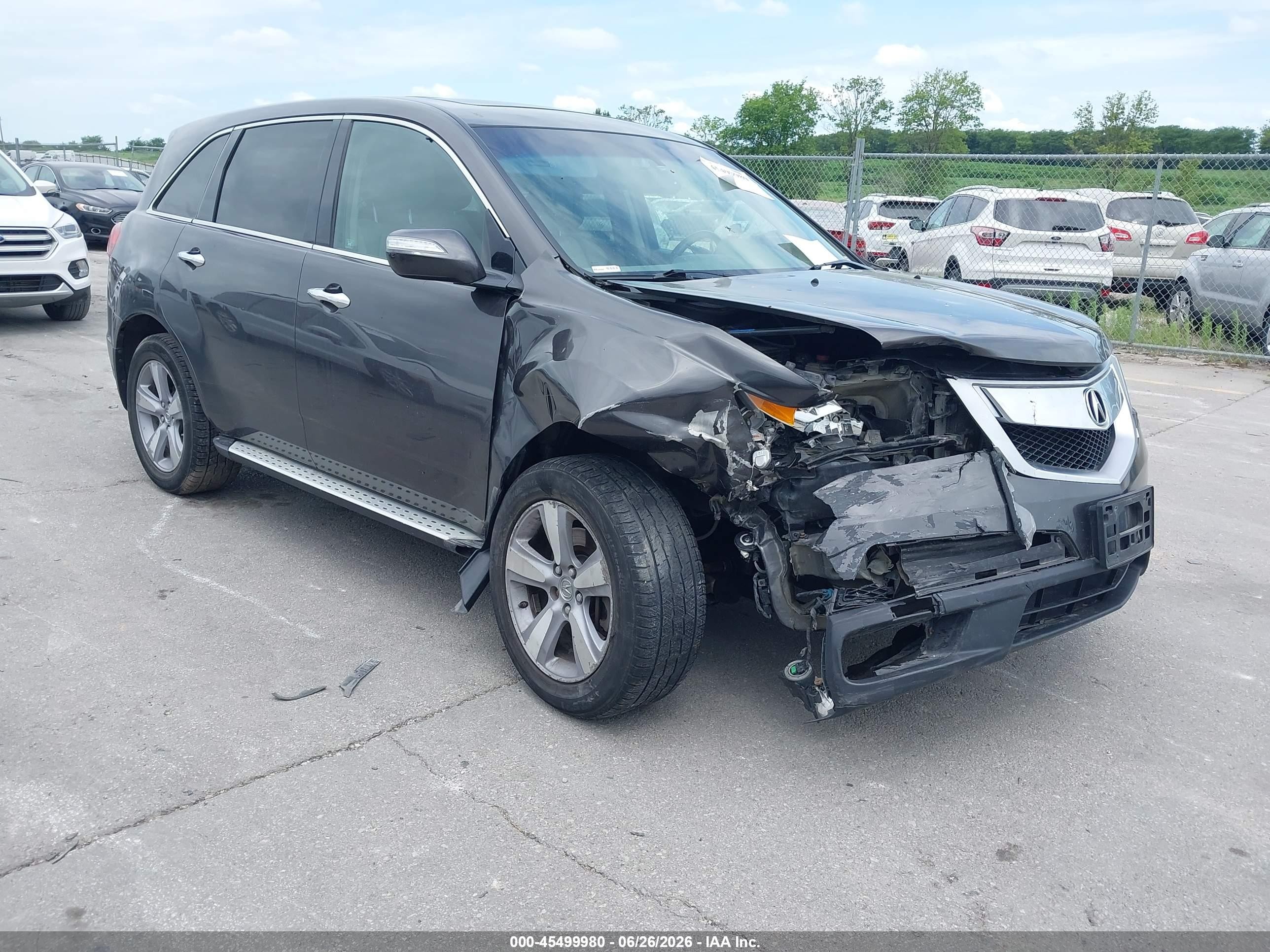 2012 Acura MDX, VIN 2HNYD2H29CH507210 — Front end