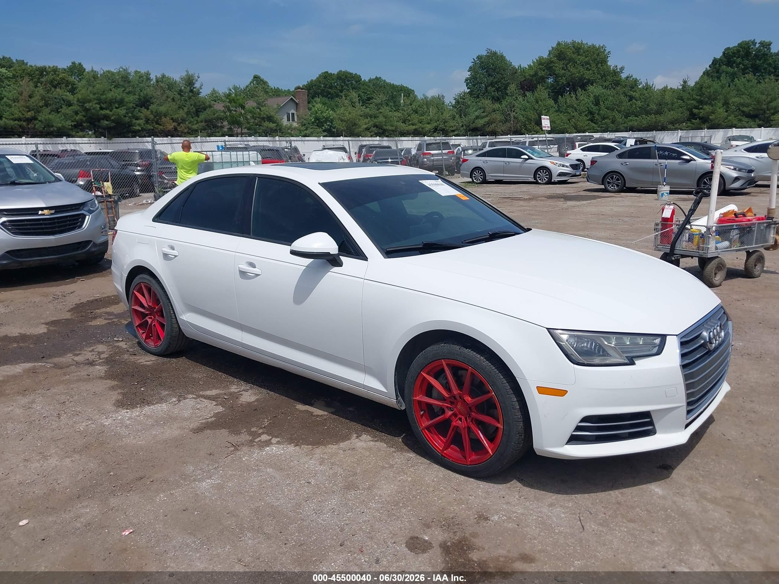 2017 Audi A4 Premium, VIN WAUGNAF46HN030986 — Front end