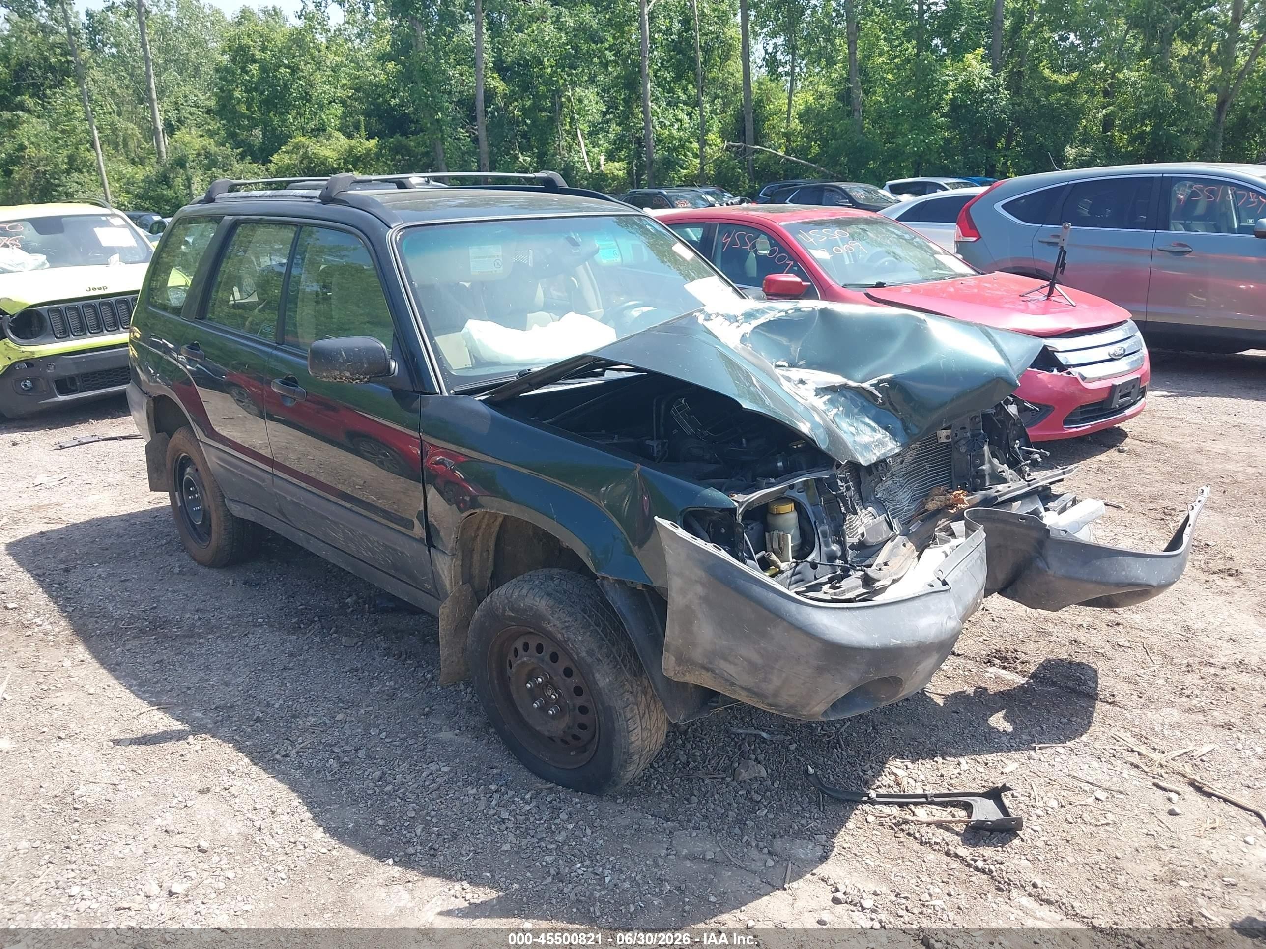 2005 Subaru Forester X, VIN JF1SG63645H740303 — Front end