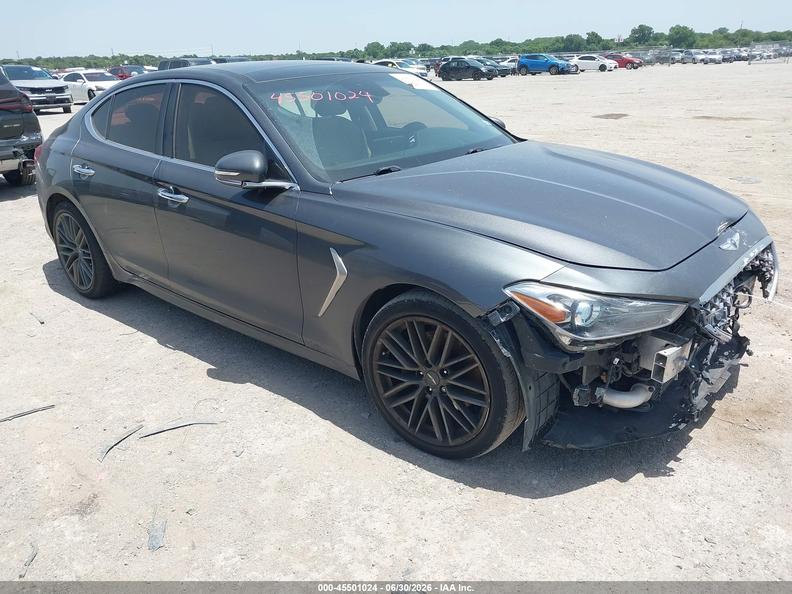2019 Genesis G70 Advanced, VIN KMTG34LA5KU014829 — Front end