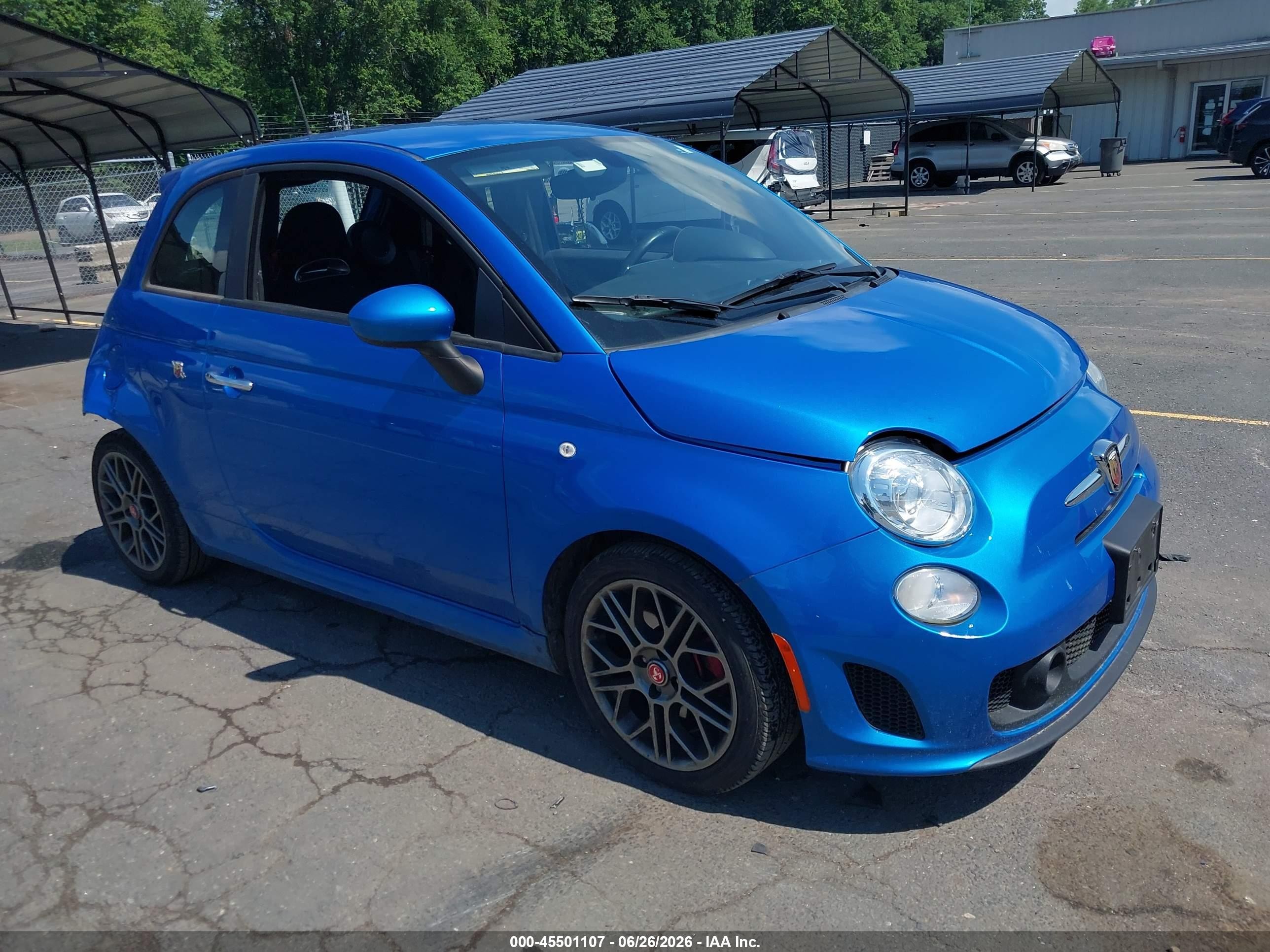 2018 FIAT 500 Abarth, VIN 3C3CFFFH6JT466181 — Rear end