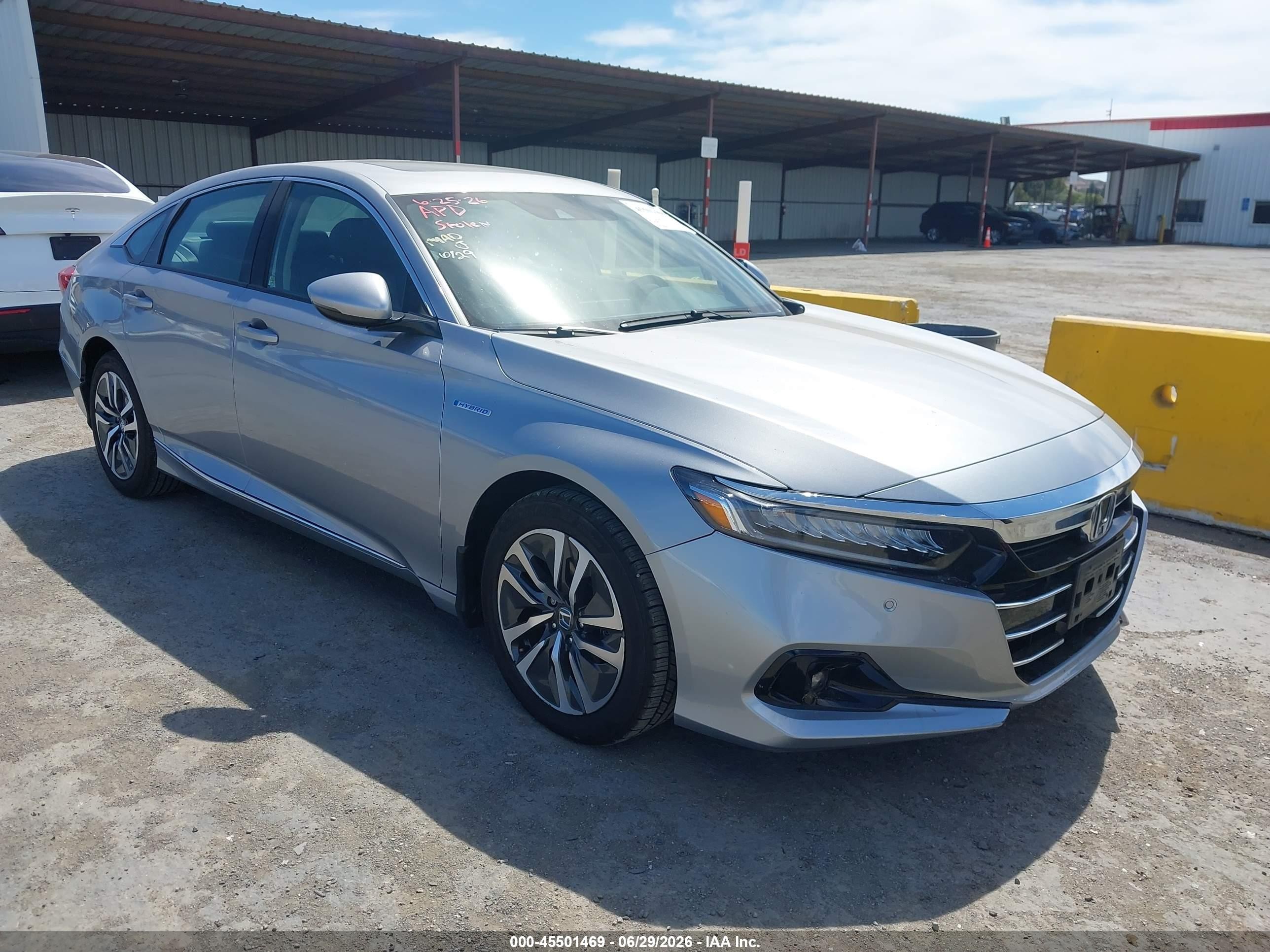 2022 Honda Accord EX-L, VIN 1HGCV3F55NA021383 — Theft recovery