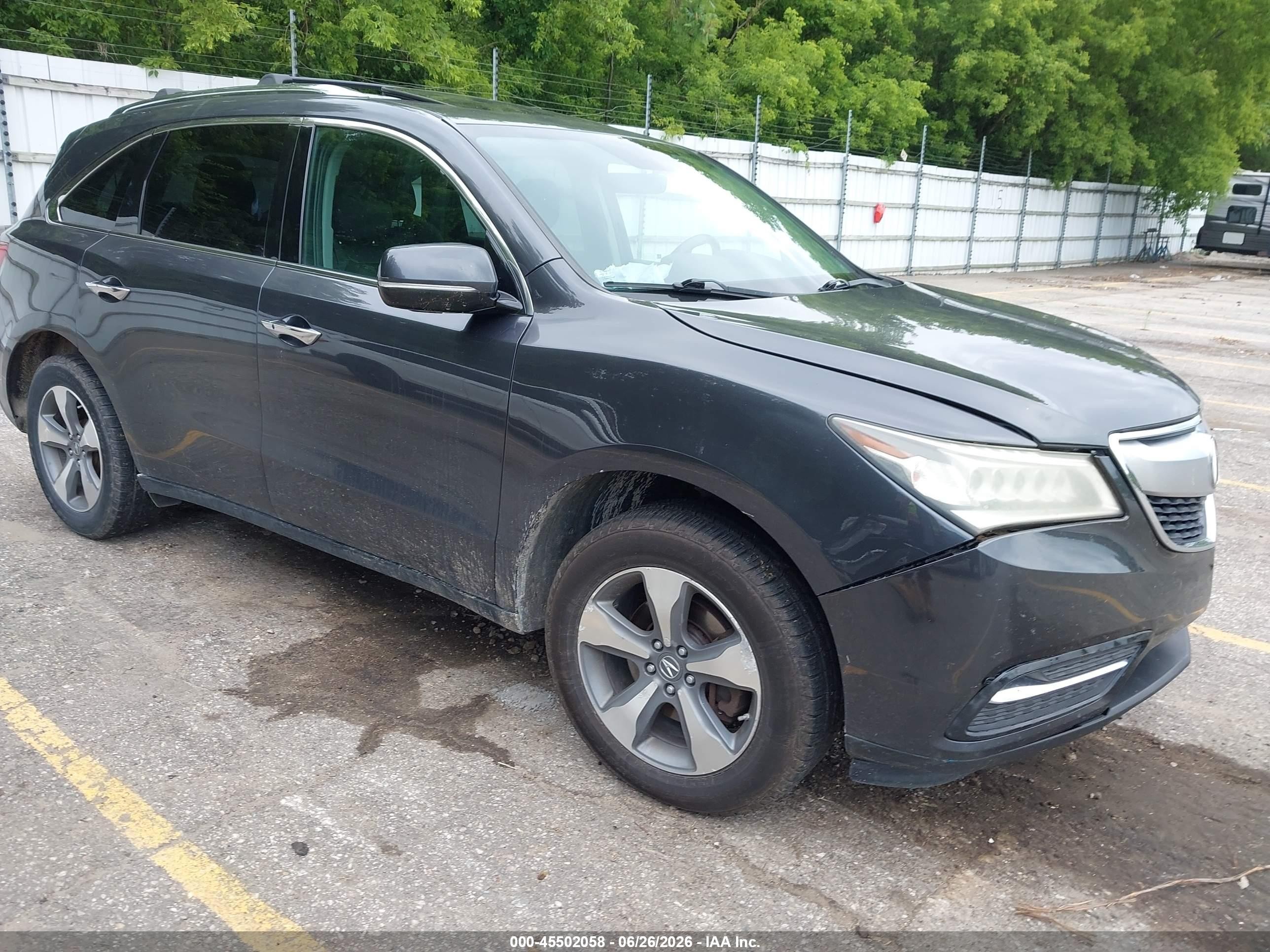 2016 Acura MDX, VIN 5FRYD4H24GB045327 — Not stated