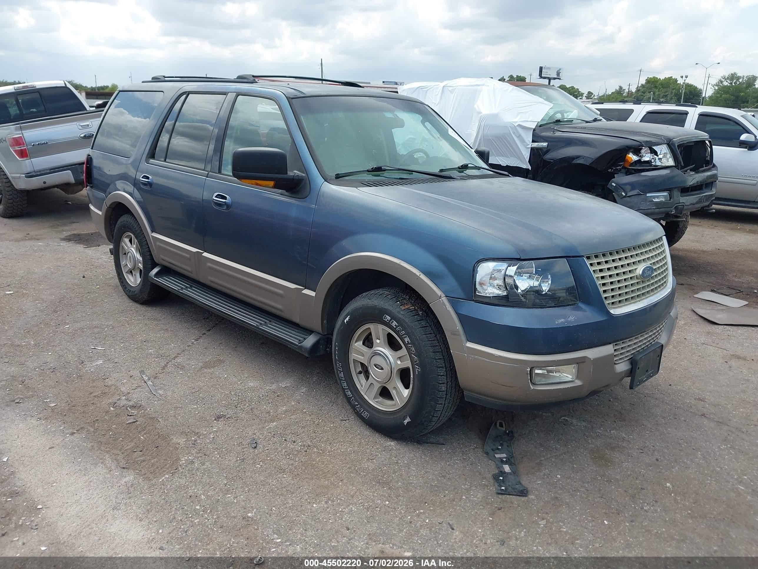 2003 Ford Expedition Eddie Bauer, VIN 1FMRU17L63LA00505 — Зад
