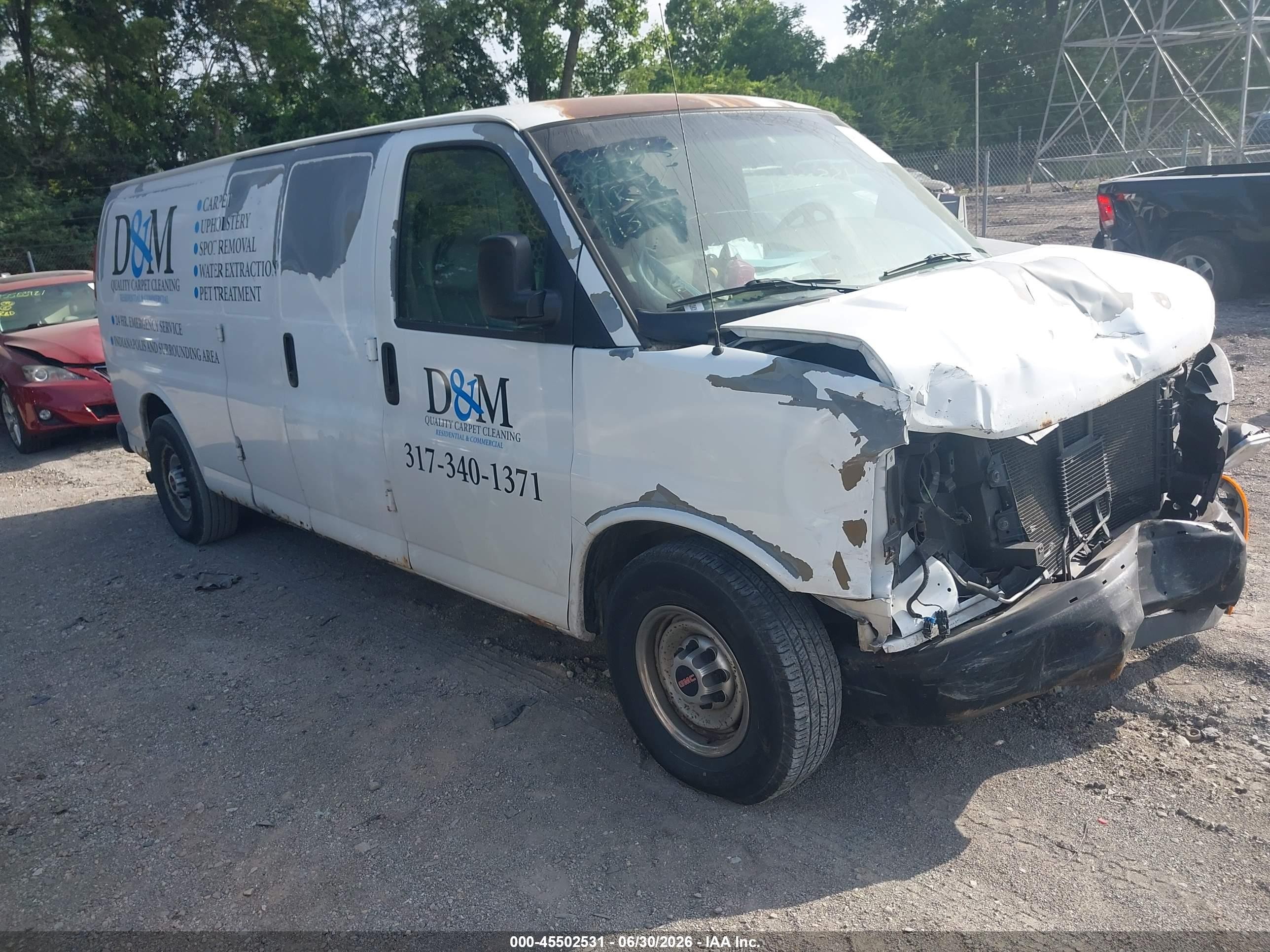 2008 GMC Savana Cargo, VIN 1GTGG29C581913118 — Front end