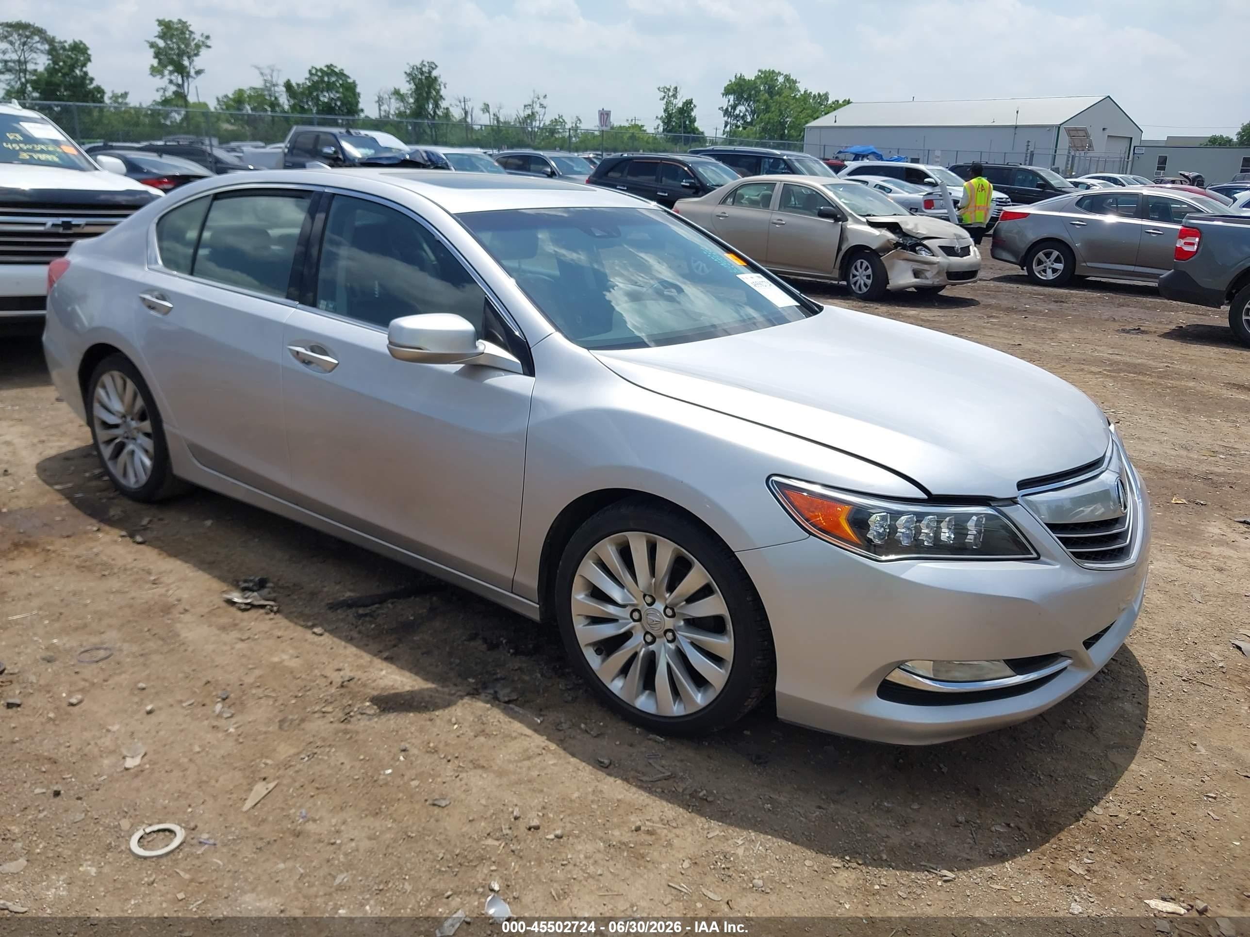 2014 Acura RLX Technology, VIN JH4KC1F59EC007655 — Front end