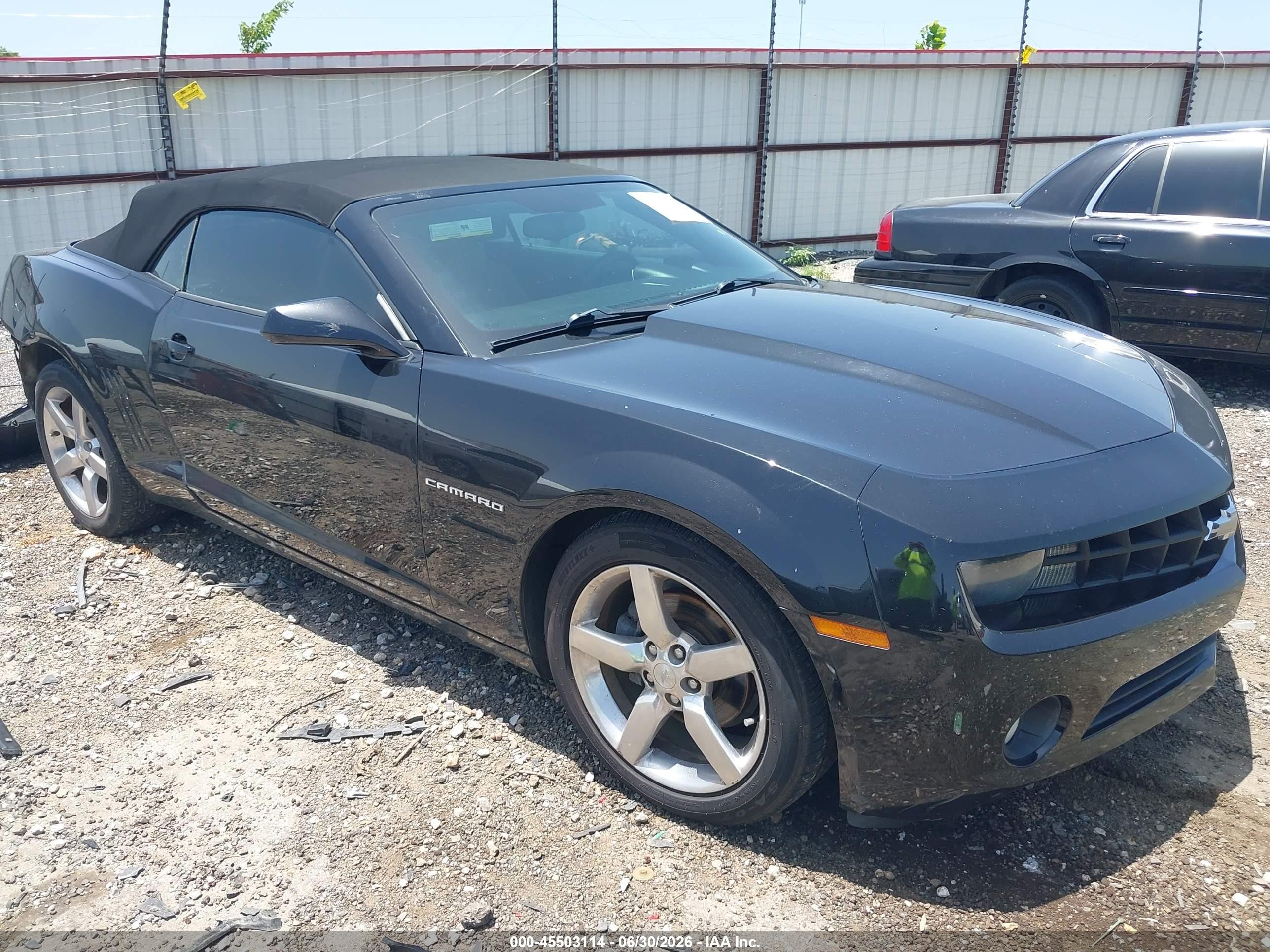 2011 Chevrolet Camaro 1LT, VIN 2G1FB3DD5B9179592 — Rear end
