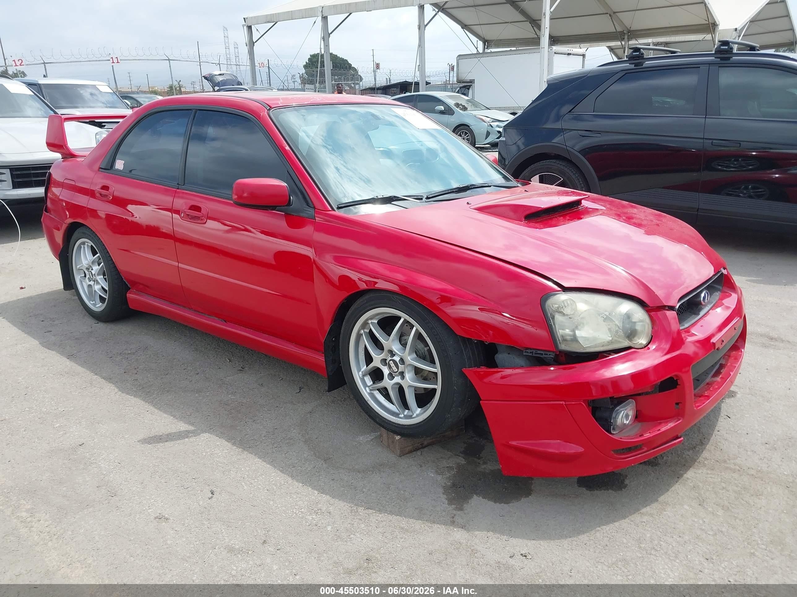 2004 Subaru Impreza WRX, VIN JF1GD29674G510676 — Зад