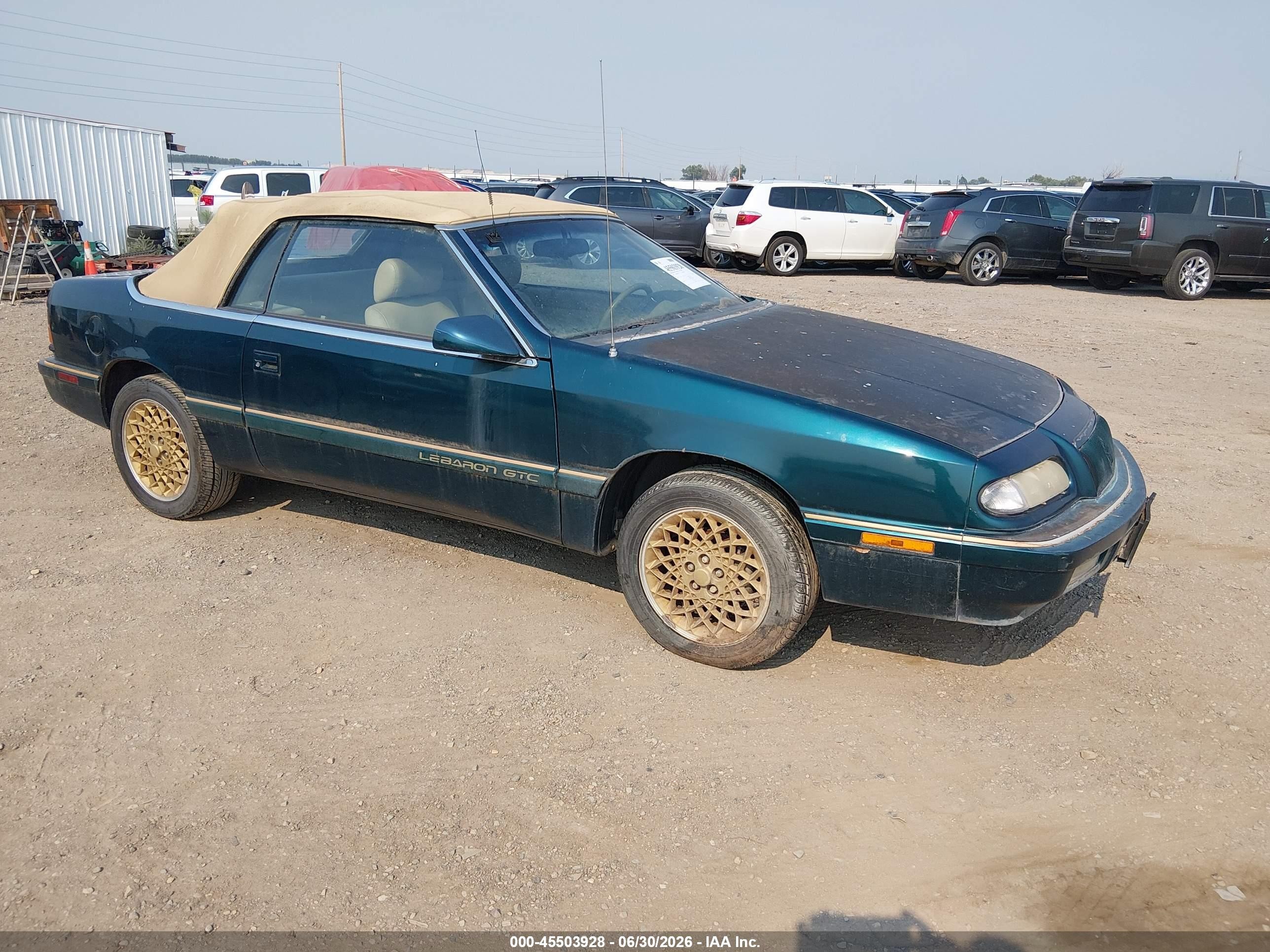 1994 Chrysler LeBaron GTC, VIN 1C3EU4534RF331540 — Normal wear
