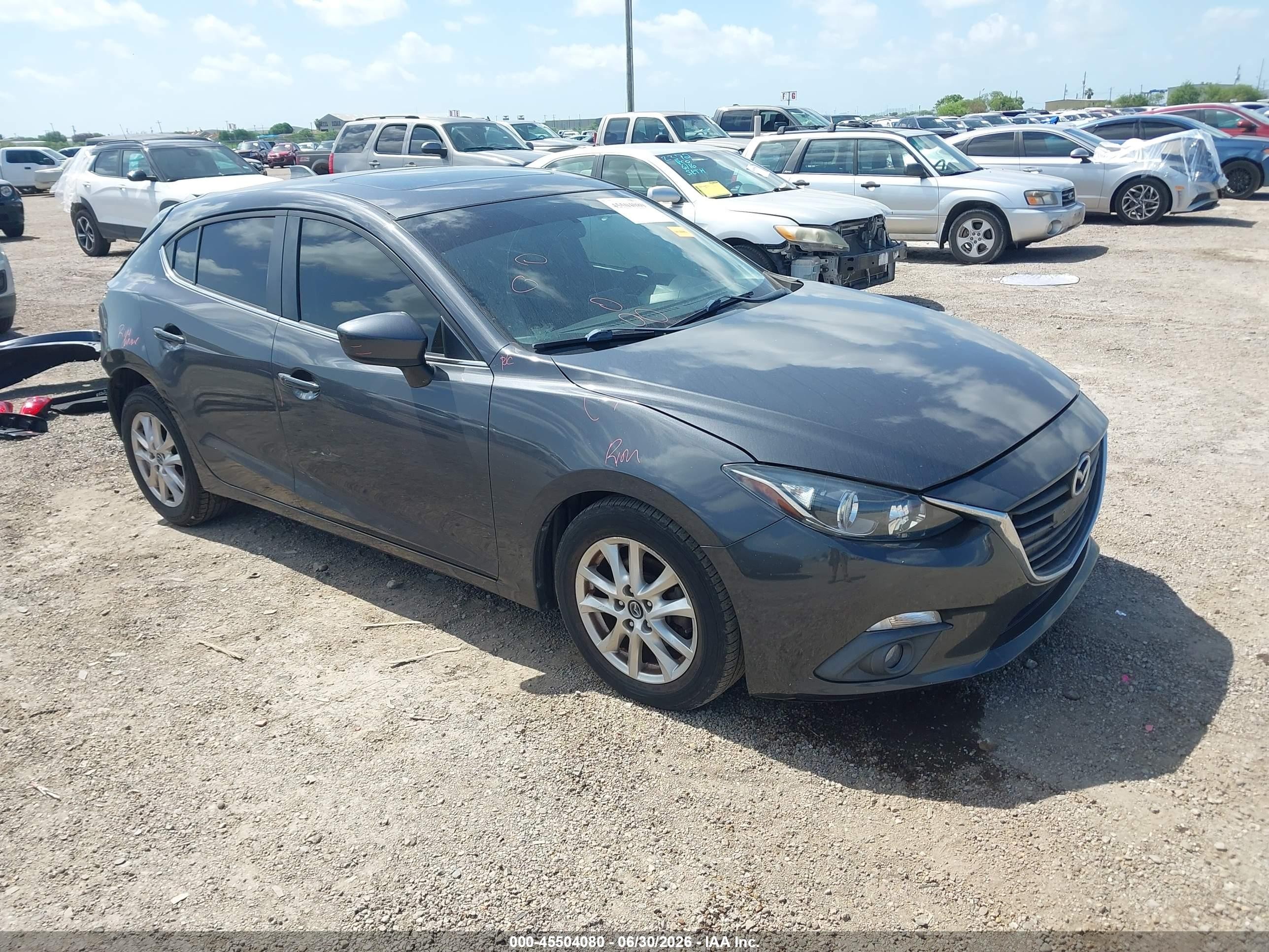 2015 Mazda 3 i Grand Touring, VIN 3MZBM1M74FM143725 — Rear end