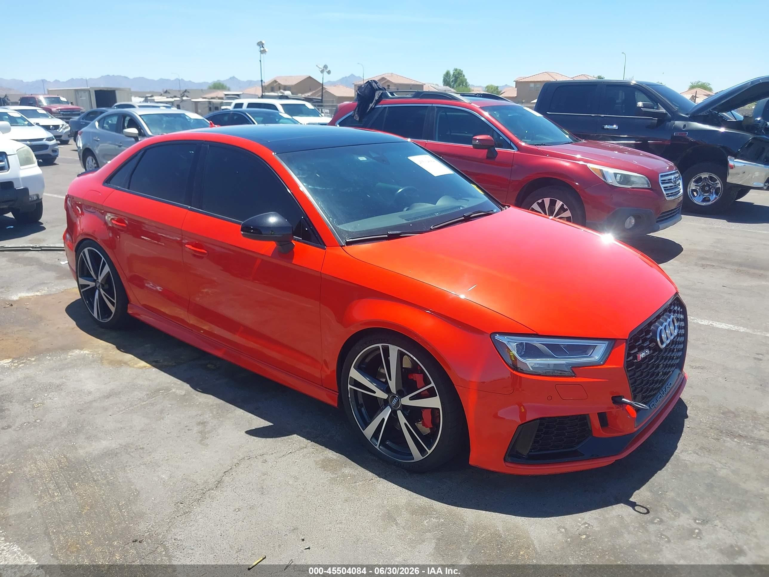 2018 Audi RS 3, VIN WUABWGFF3J1905732 — Undercarriage