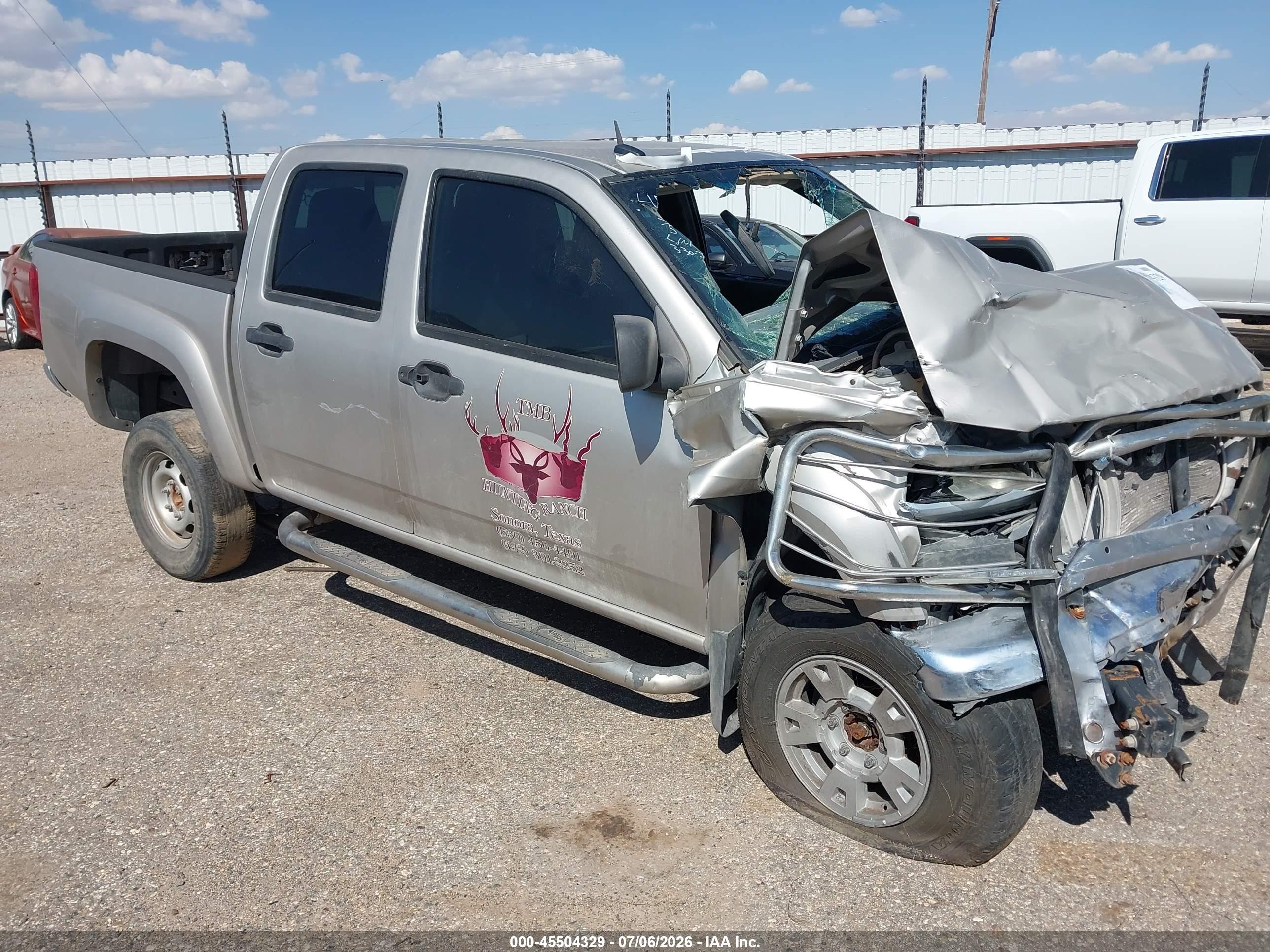 2008 GMC Canyon SLE2, VIN 1GTDT13E288161971 — Перед