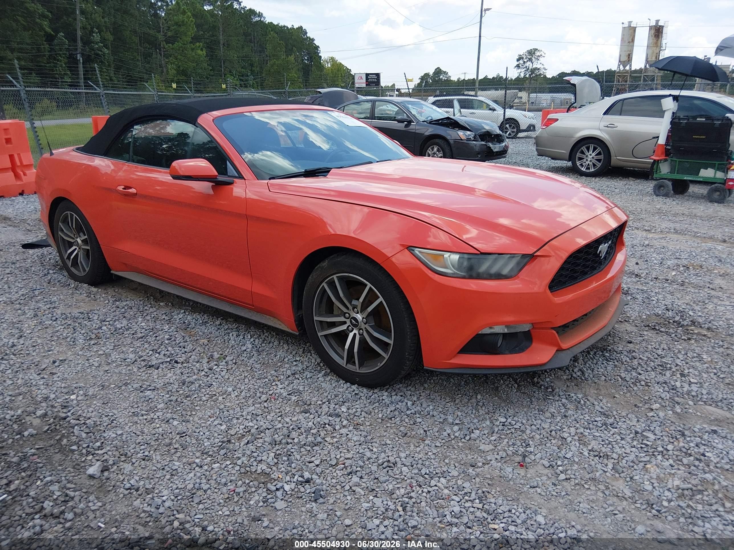 2016 Ford Mustang EcoBoost Premium, VIN 1FATP8UH5G5217151 — Water / flood