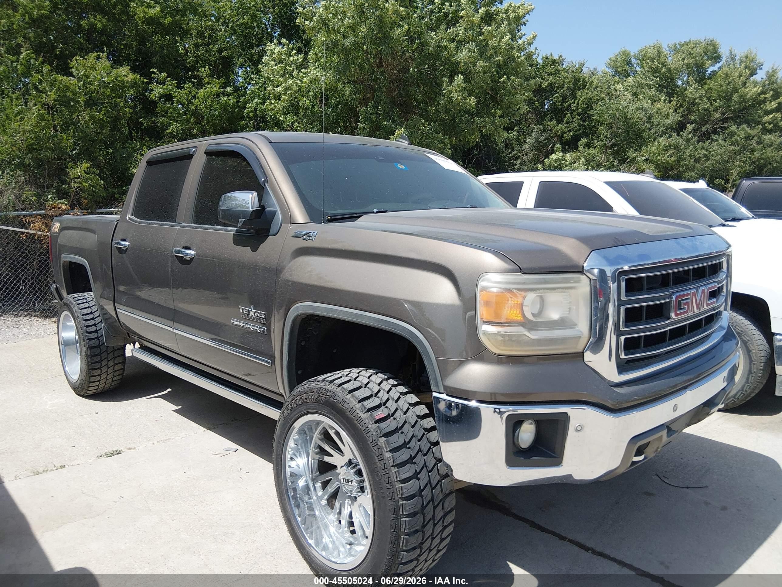 2014 GMC Sierra 1500 SLT, VIN 3GTU2VEC3EG124620 — Auction photo