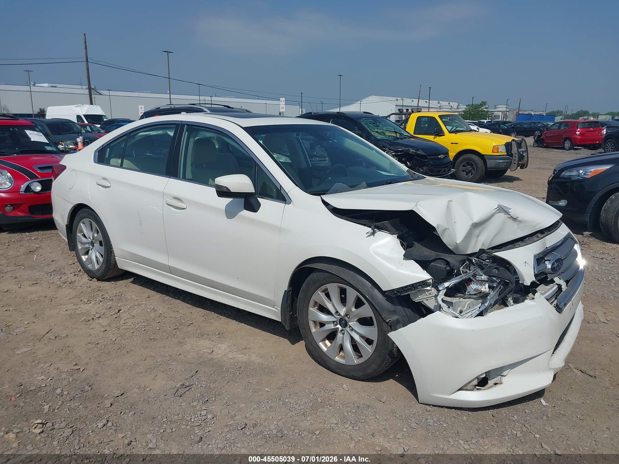 2017 Subaru Legacy Premium, VIN 4S3BNAH61H3032149 — Front end
